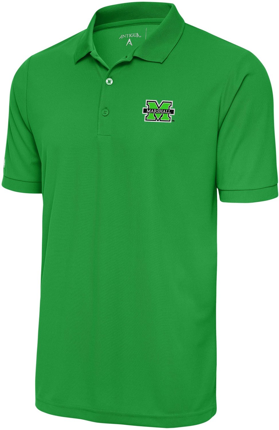 Antigua Men's Marshall University Legacy Pique Polo Shirt - view number 2