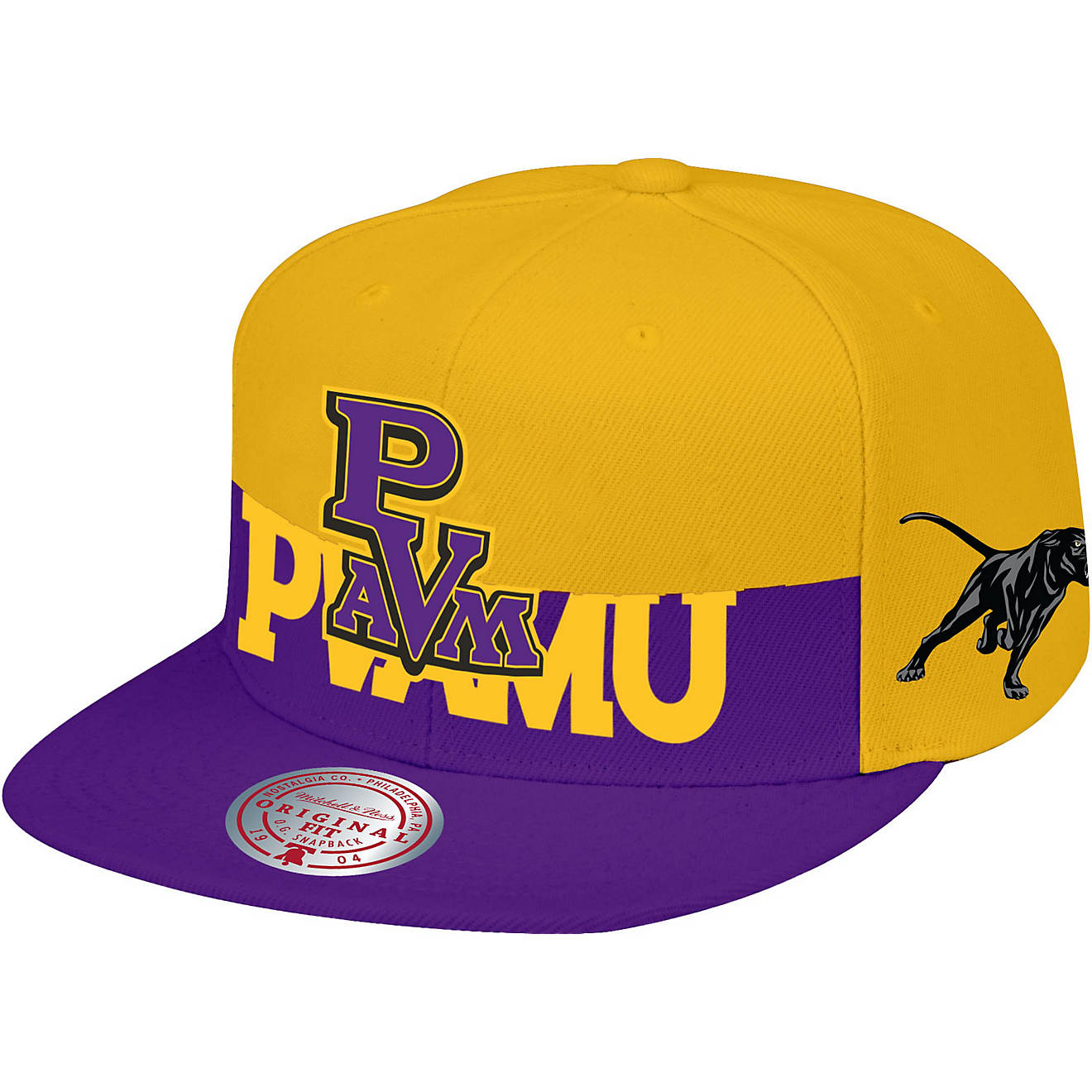 Mitchell & Ness Prairie View A&M University Half And Half Snapback Cap                                                           - view number 1