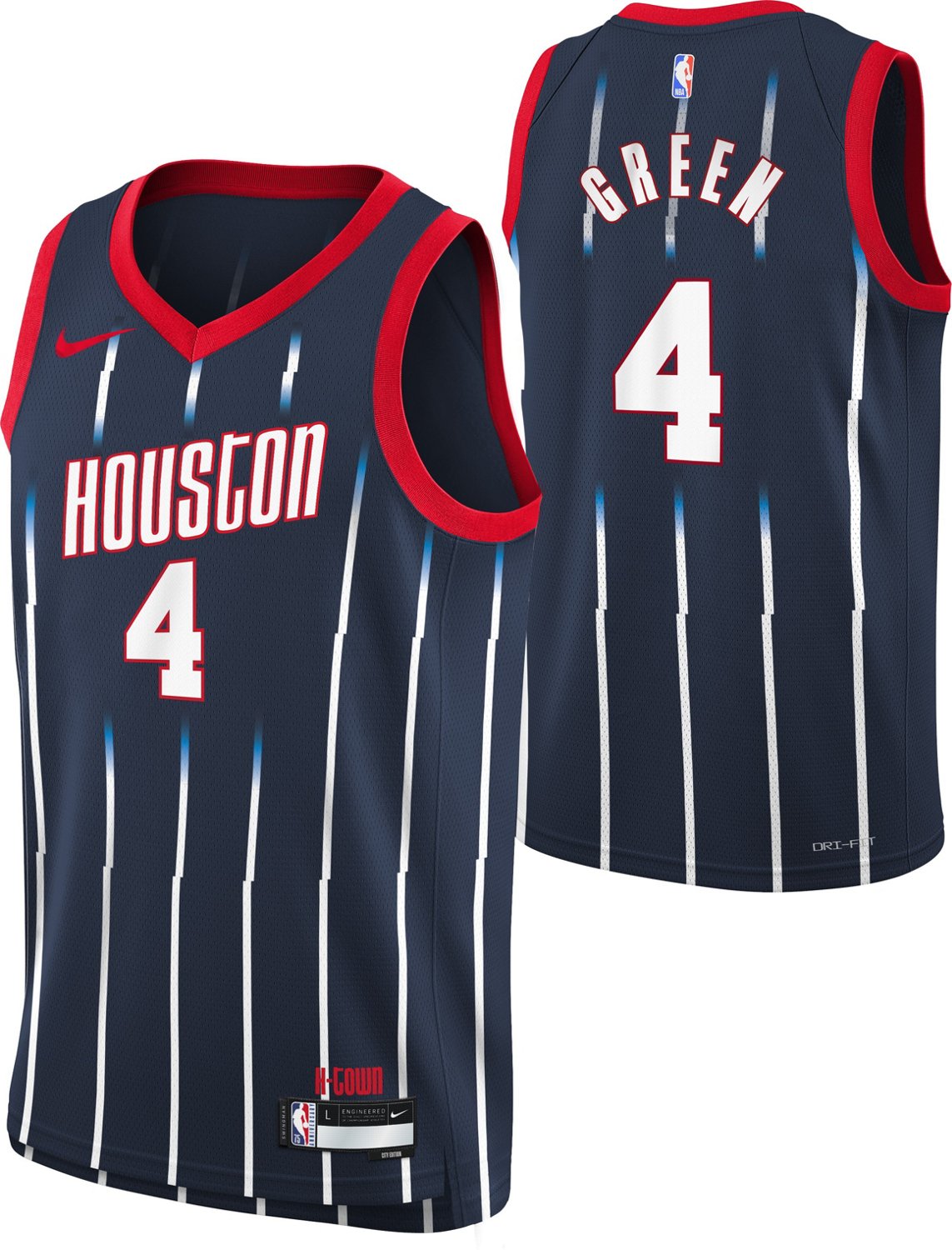 Men's Nike Jalen Green White Houston Rockets Swingman Jersey - Classic Edition Size: Small