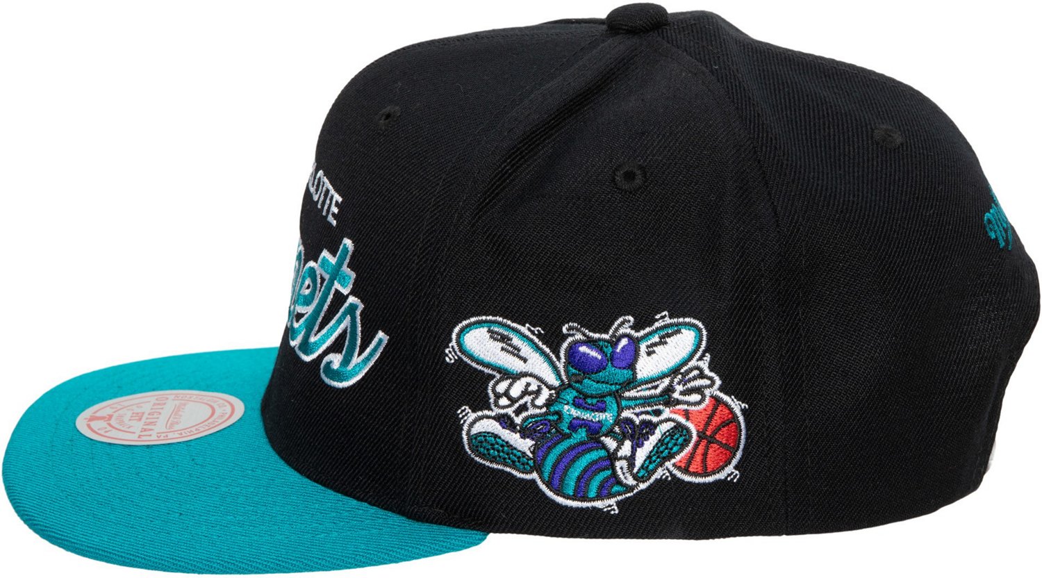 Mitchell & Ness Charlotte Hornets Script Snapback Cap - view number 3