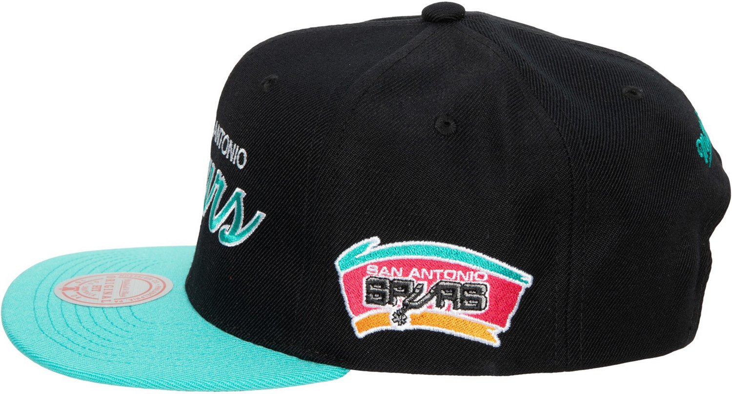 Mitchell & Ness San Antonio Spurs Script Snapback Cap