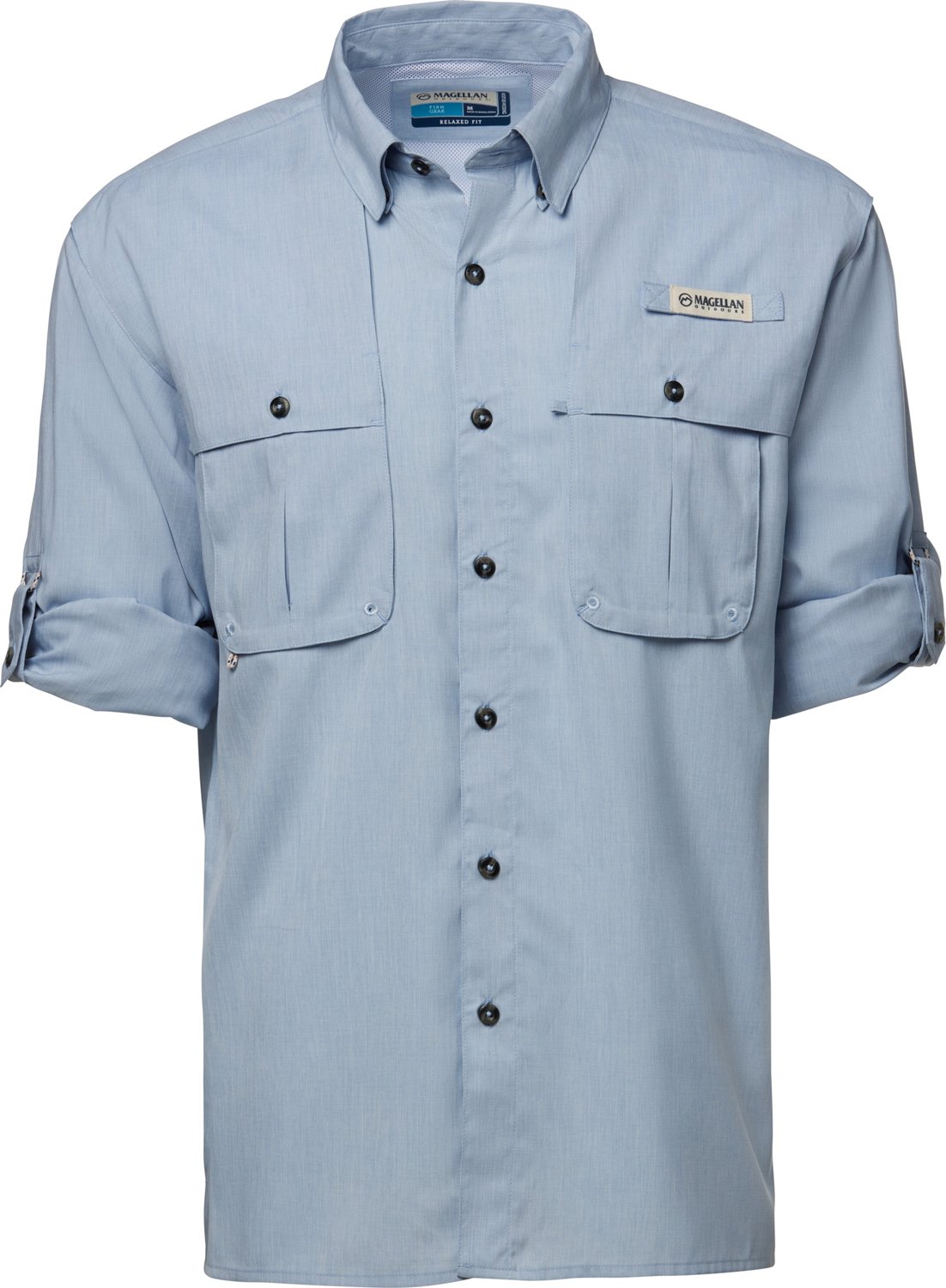 Magellan Outdoors Men's Aransas Pass Heather Long Sleeve Fishing Shirt - view number 3