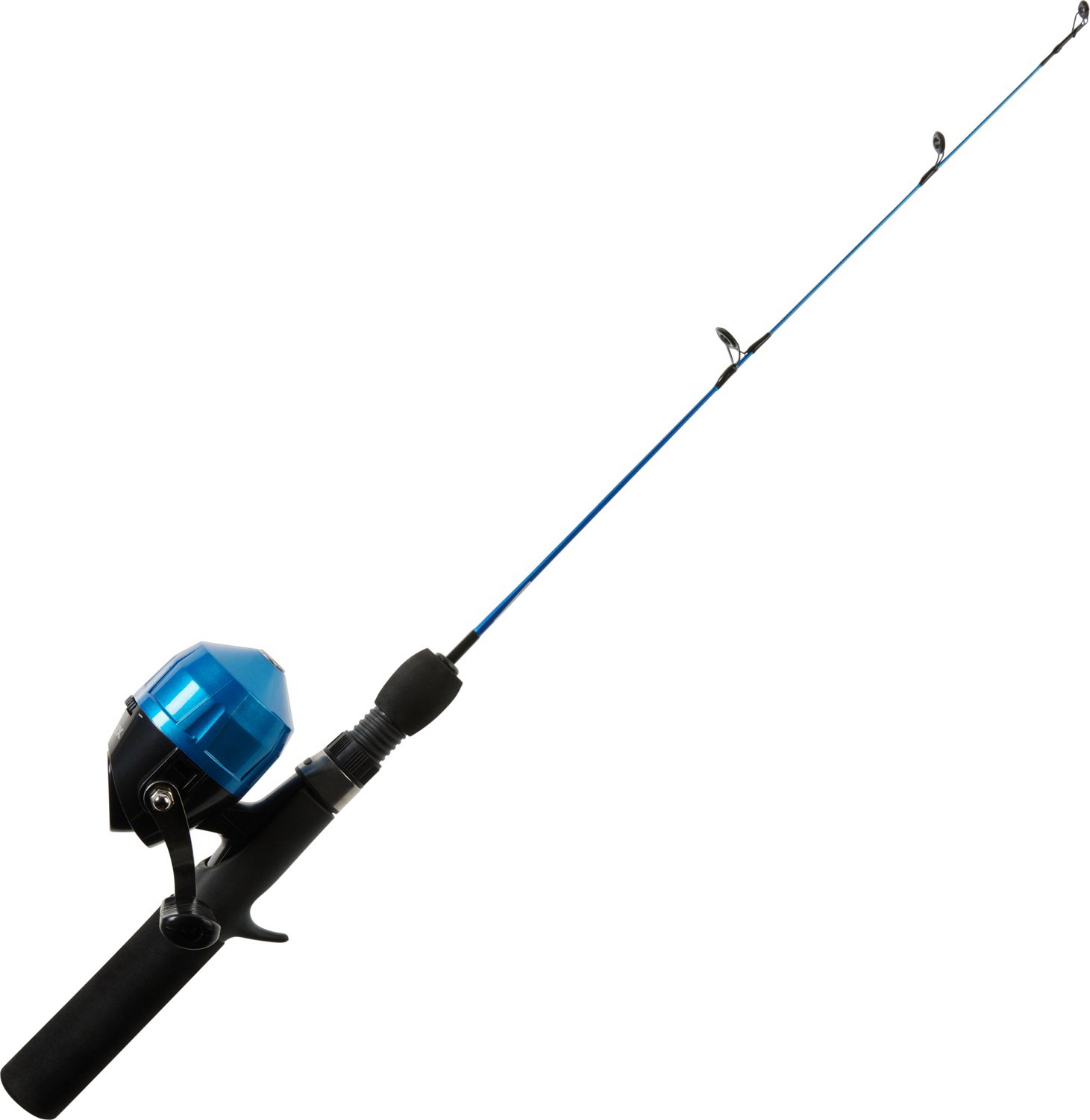 Dark Blue 5 ft. 6 in. 2-Piece Portable Fiberglass Fishing Rod, Reel Combo,  Spincast Reel for Beginners, Kids and Adults 340921XFF - The Home Depot