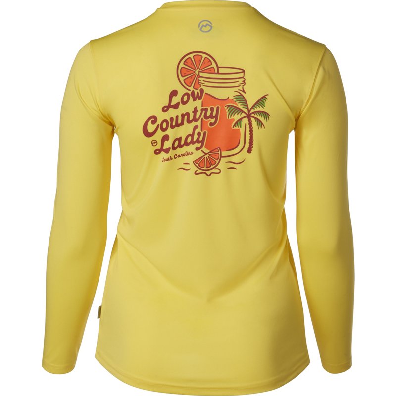 Magellan Outdoors Women's Local State GFX South Carolina Long Sleeve T-Shirt Yellow, X-Small - Women's Fishing Tops at Academy Sports