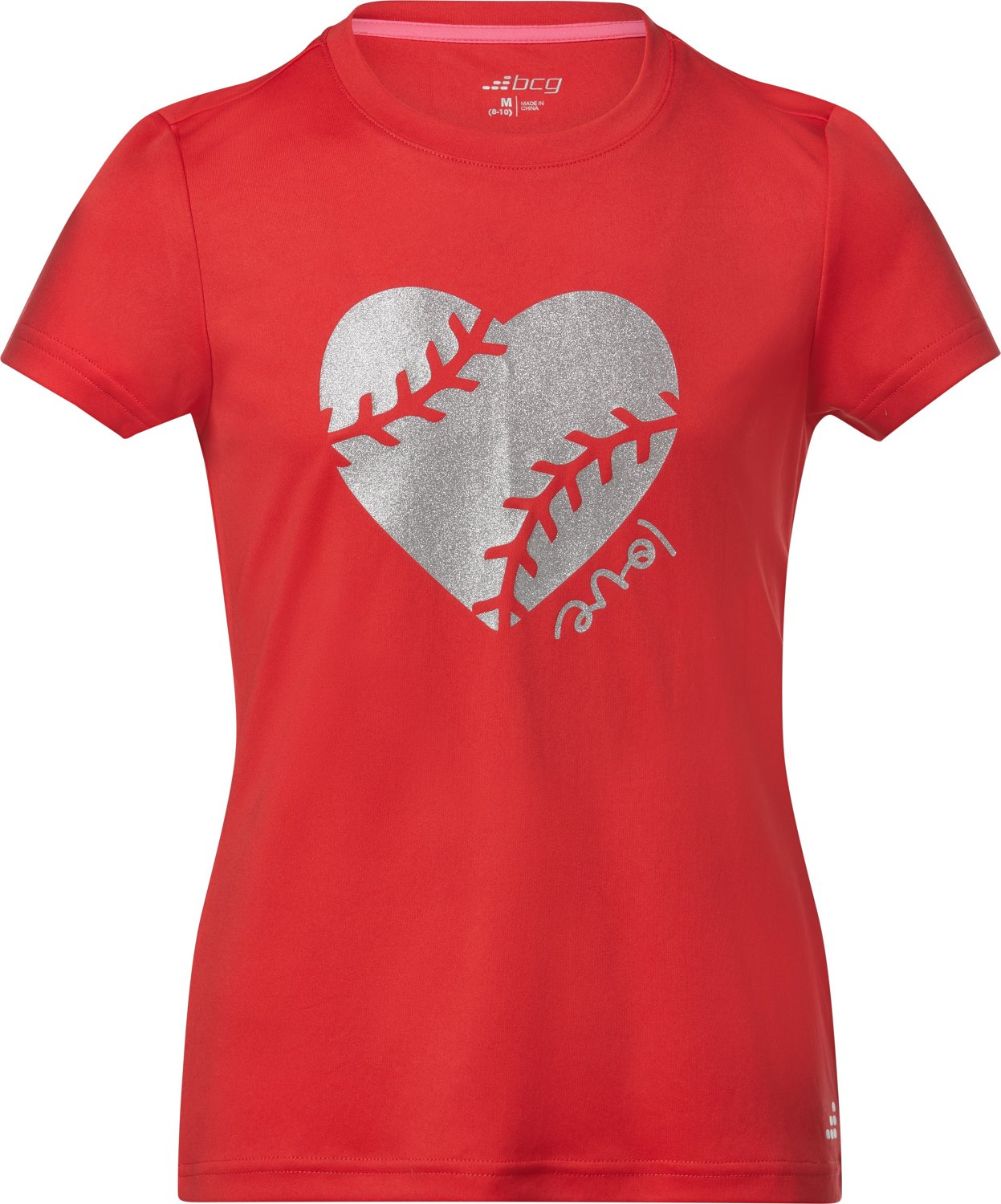 BCG Girls' Turbo Love Softball Tshirt Academy