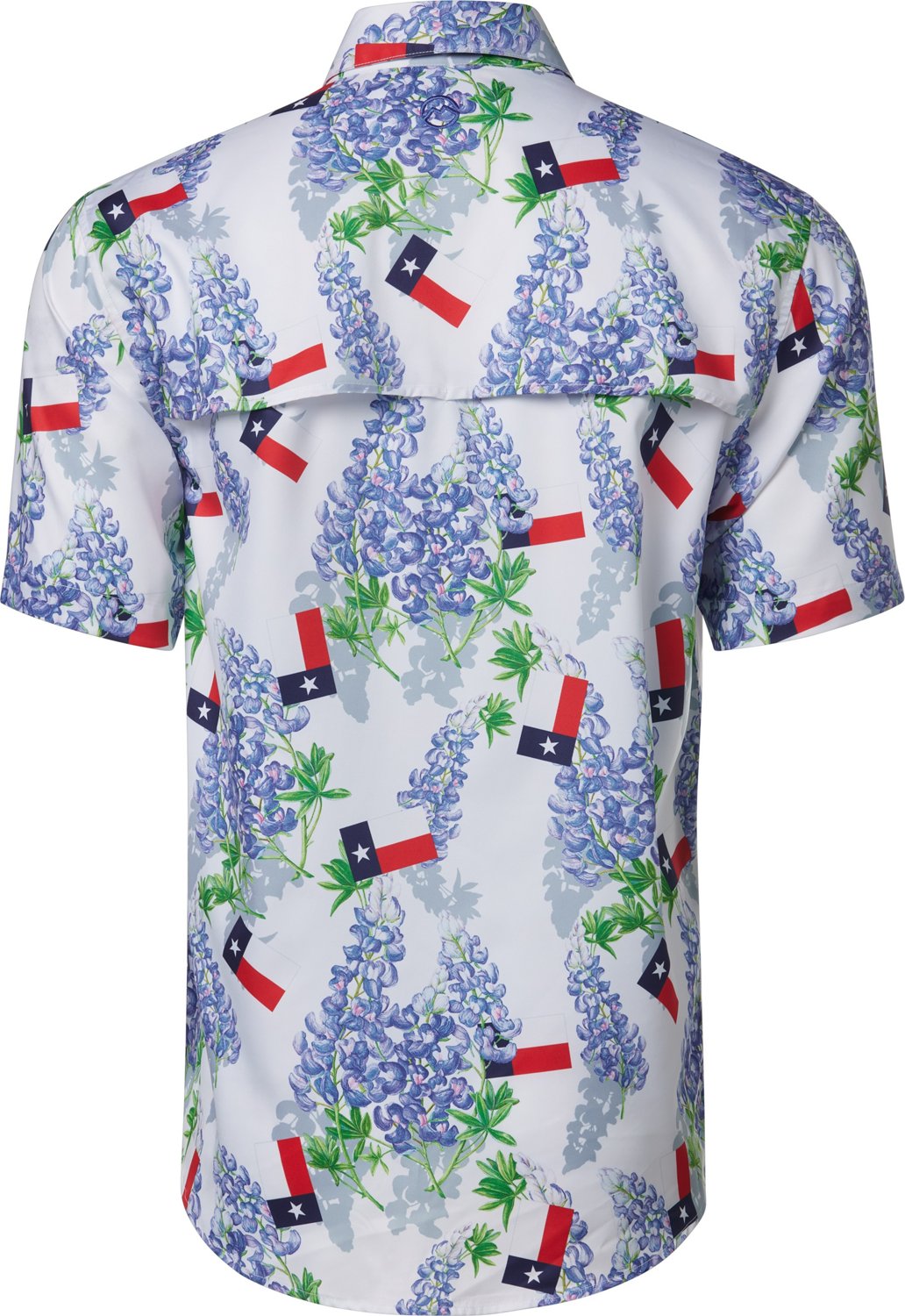 Magellan Outdoors Men's FishGear Local State Texas Print Short Sleeve Button-Down Shirt                                          - view number 2 image