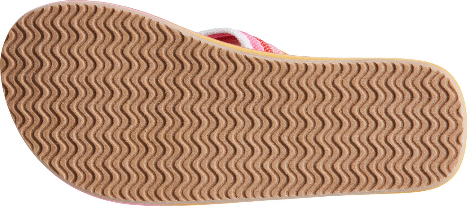 O'Rageous Girls' Bright Stripe Flip Flops                                                                                        - view number 4
