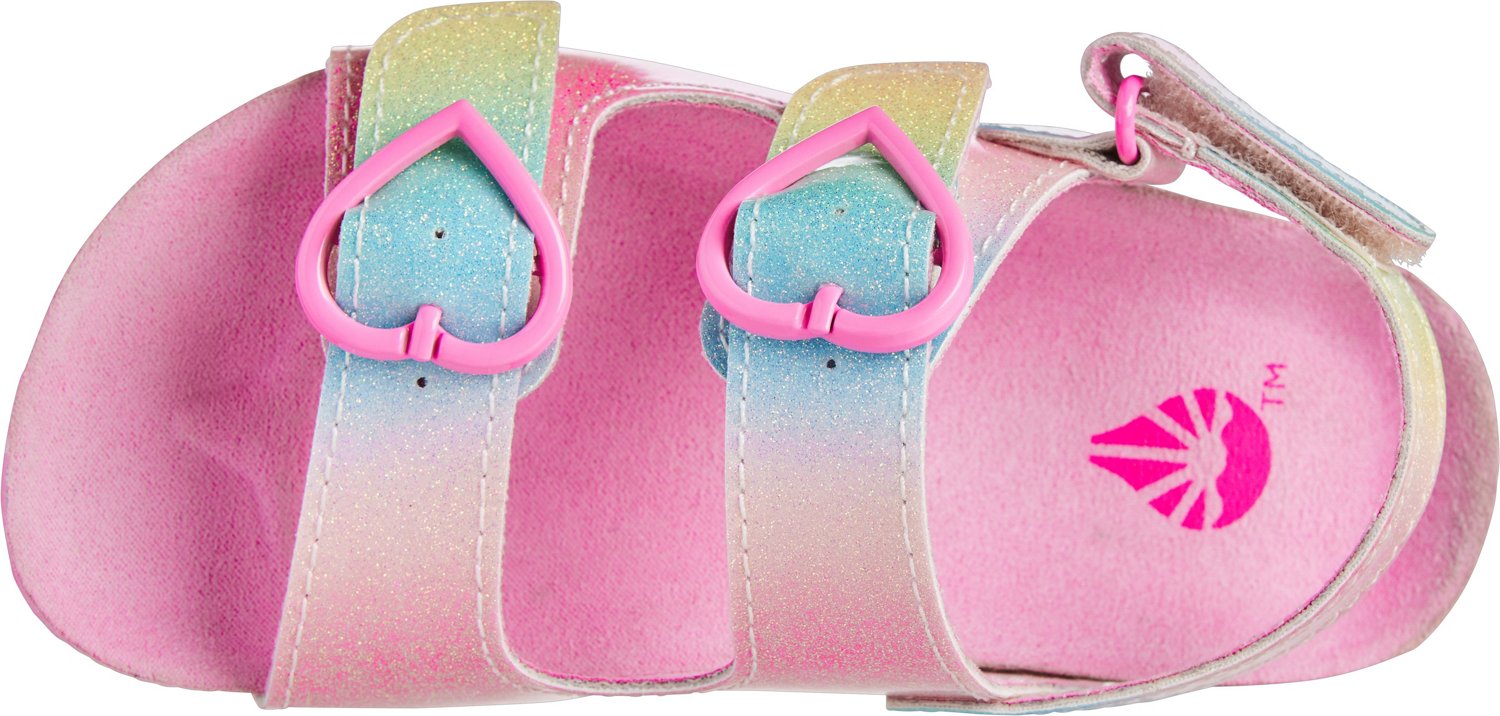 O'Rageous Toddler Girls' Glitter Sandals Academy