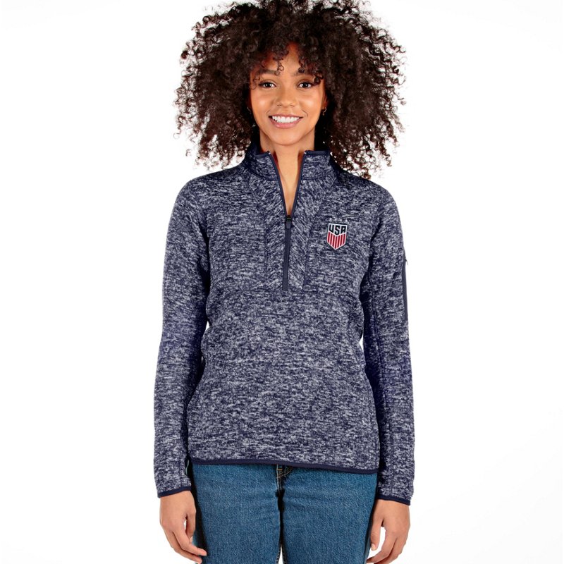 Antigua Women's USA Fortune 1/4-Zip Pullover
