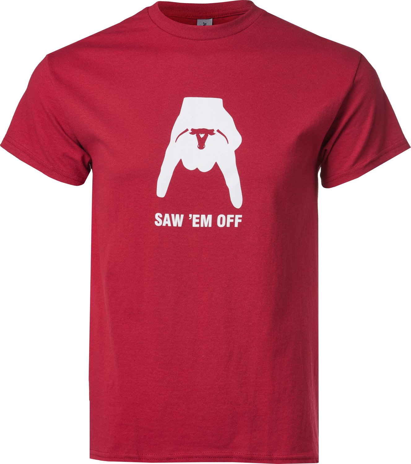 Aggieland Outfitters Men's Horns Down Graphic Tshirt Academy