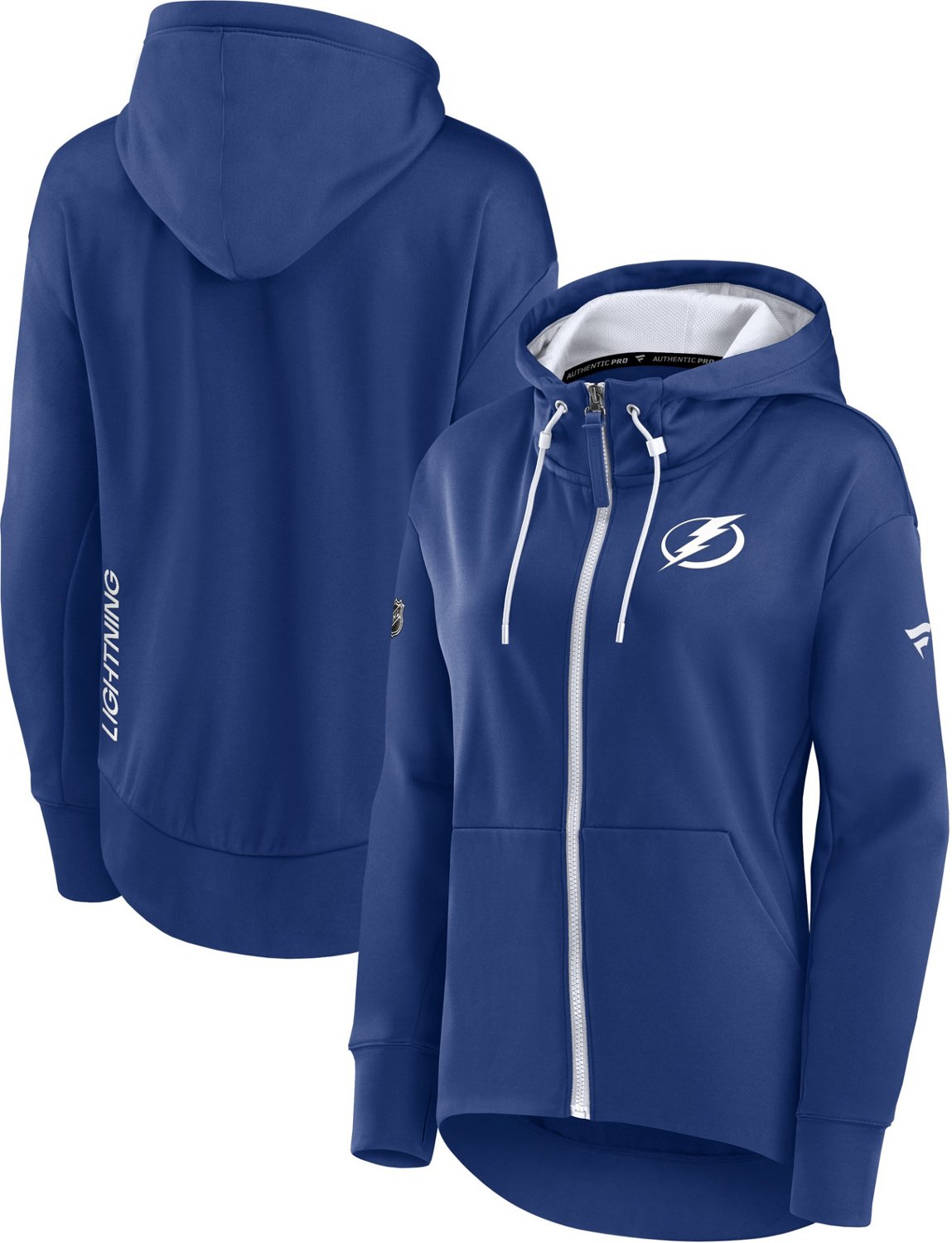 Fanatics Women's Tampa Bay Lightning Rink Full Zip Hoodie                                                                        - view number 3