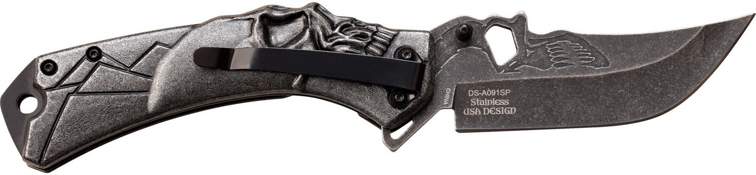 Master Cutlery Darkside Blades Royal Flush Spring Assisted Pocket Knife                                                          - view number 2