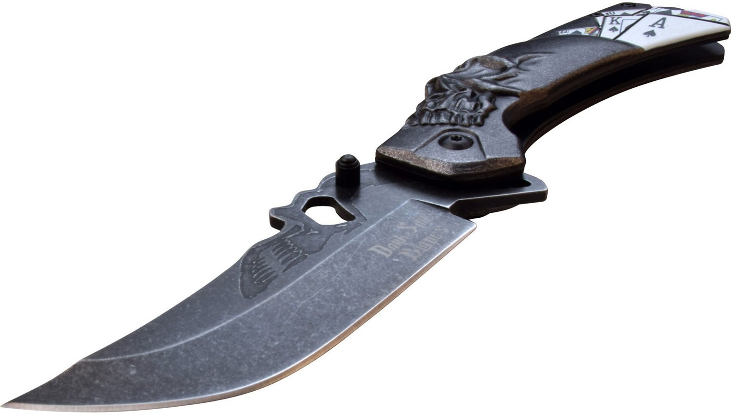 Master Cutlery Darkside Blades Royal Flush Spring Assisted Pocket Knife                                                          - view number 3
