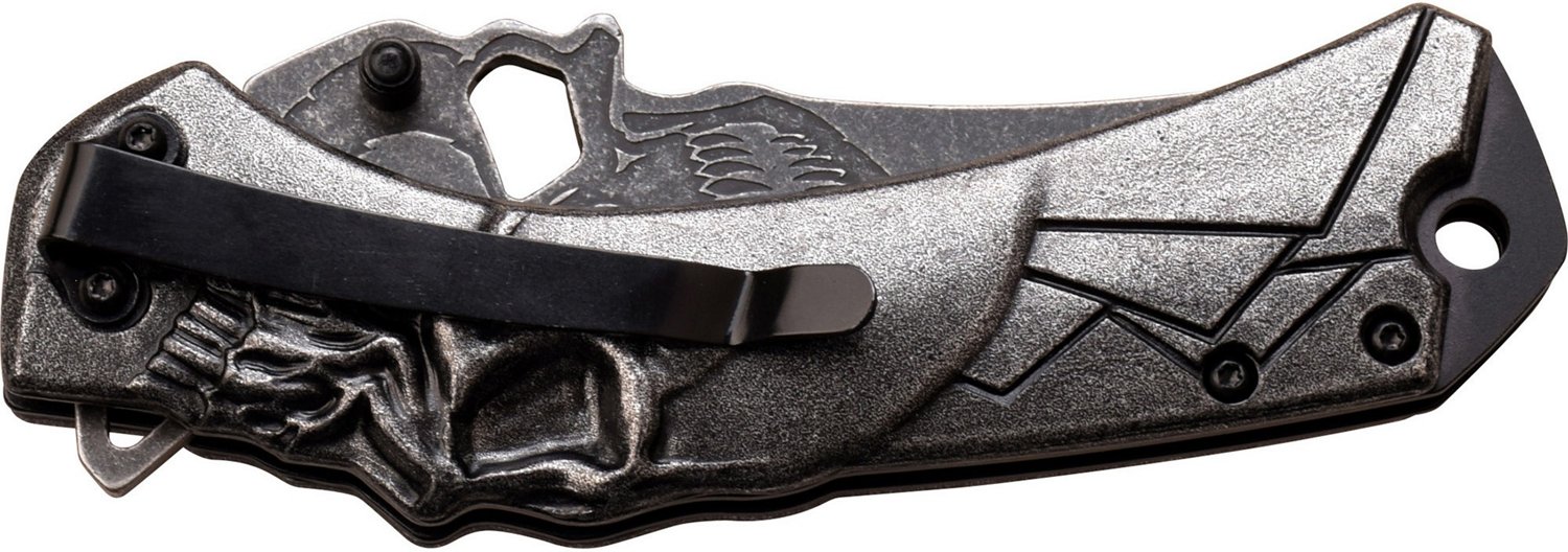 Master Cutlery Darkside Blades Royal Flush Spring Assisted Pocket Knife                                                          - view number 4