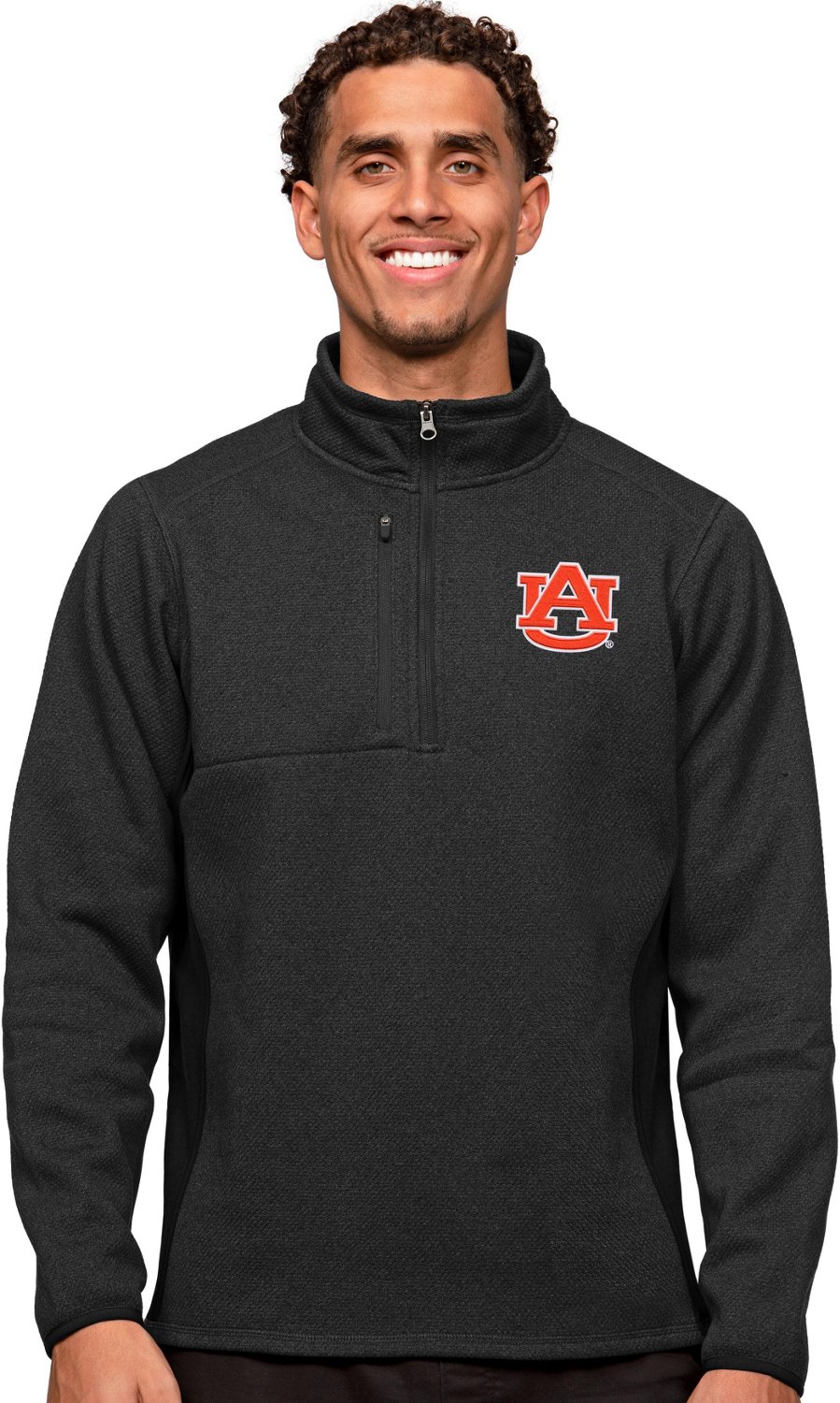 Antigua Men's Auburn University Course 1/4 Zip Pullover                                                                          - view number 1