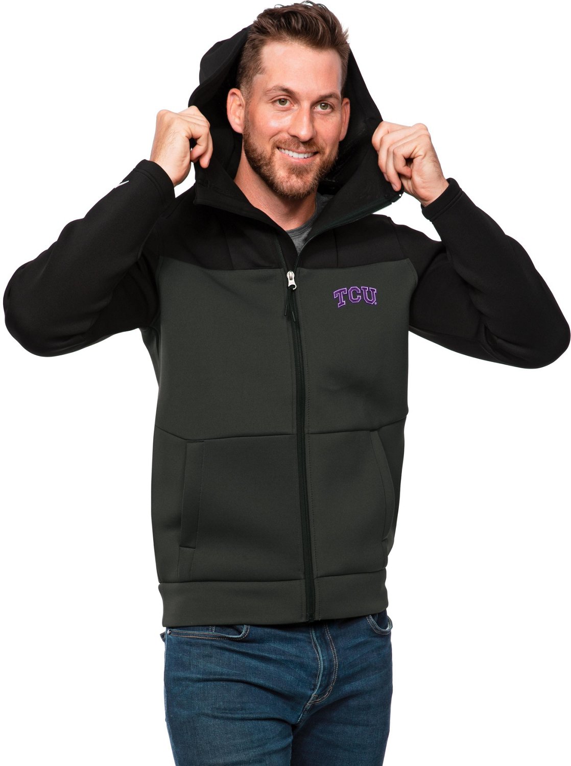 Antigua Men's Texas Christian University Protect Pullover