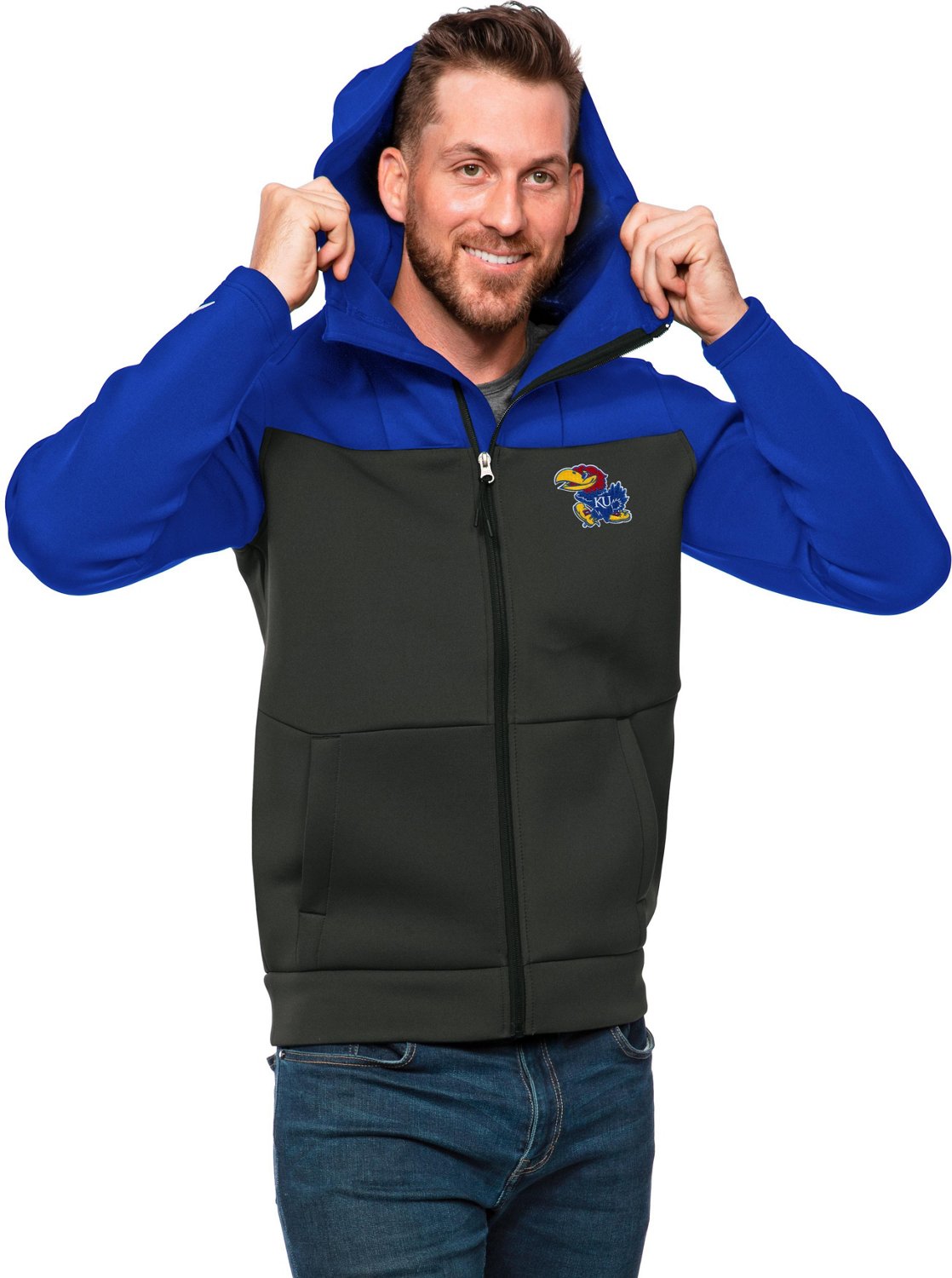 Antigua Men's University of Kansas Protect Pullover