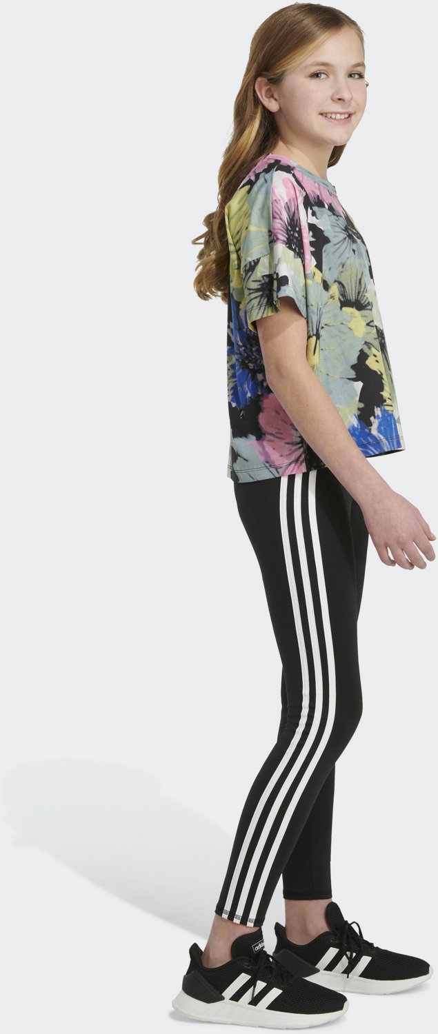 adidas Girls' All Over Print Short Sleeve T-shirt - view number 3