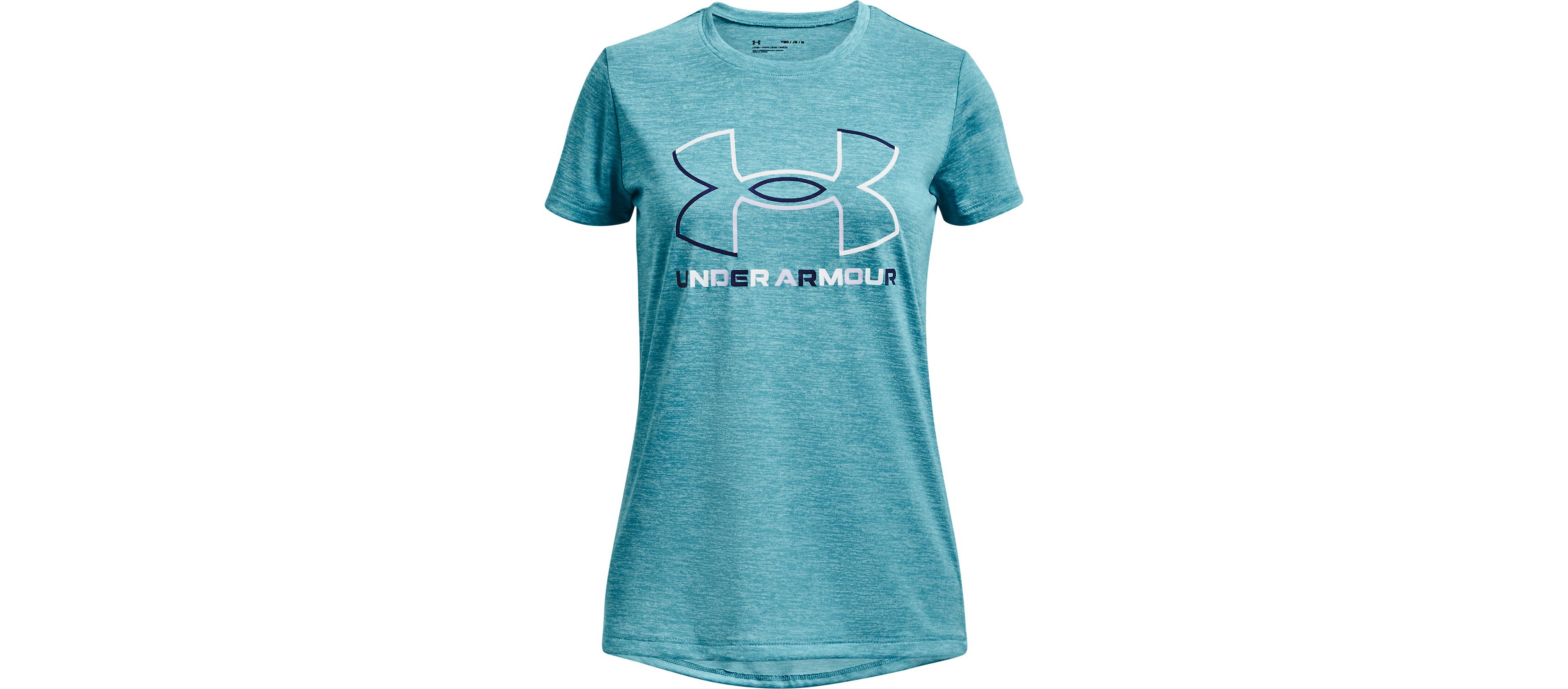 Under Armour Girls' Big Logo Twist Short Sleeve T-shirt