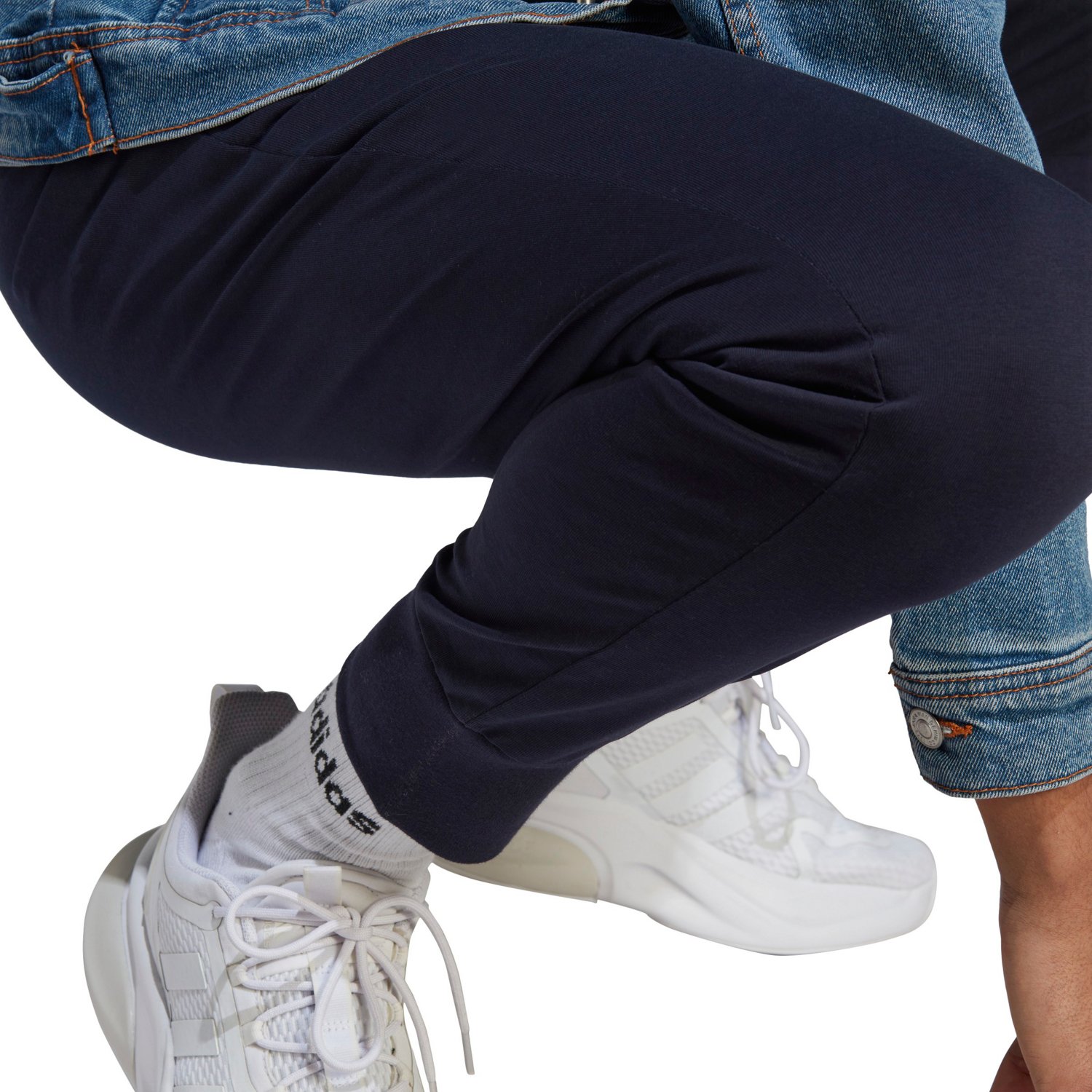 adidas Men's Essentials Jersey Cuffed Pants                                                                                      - view number 4