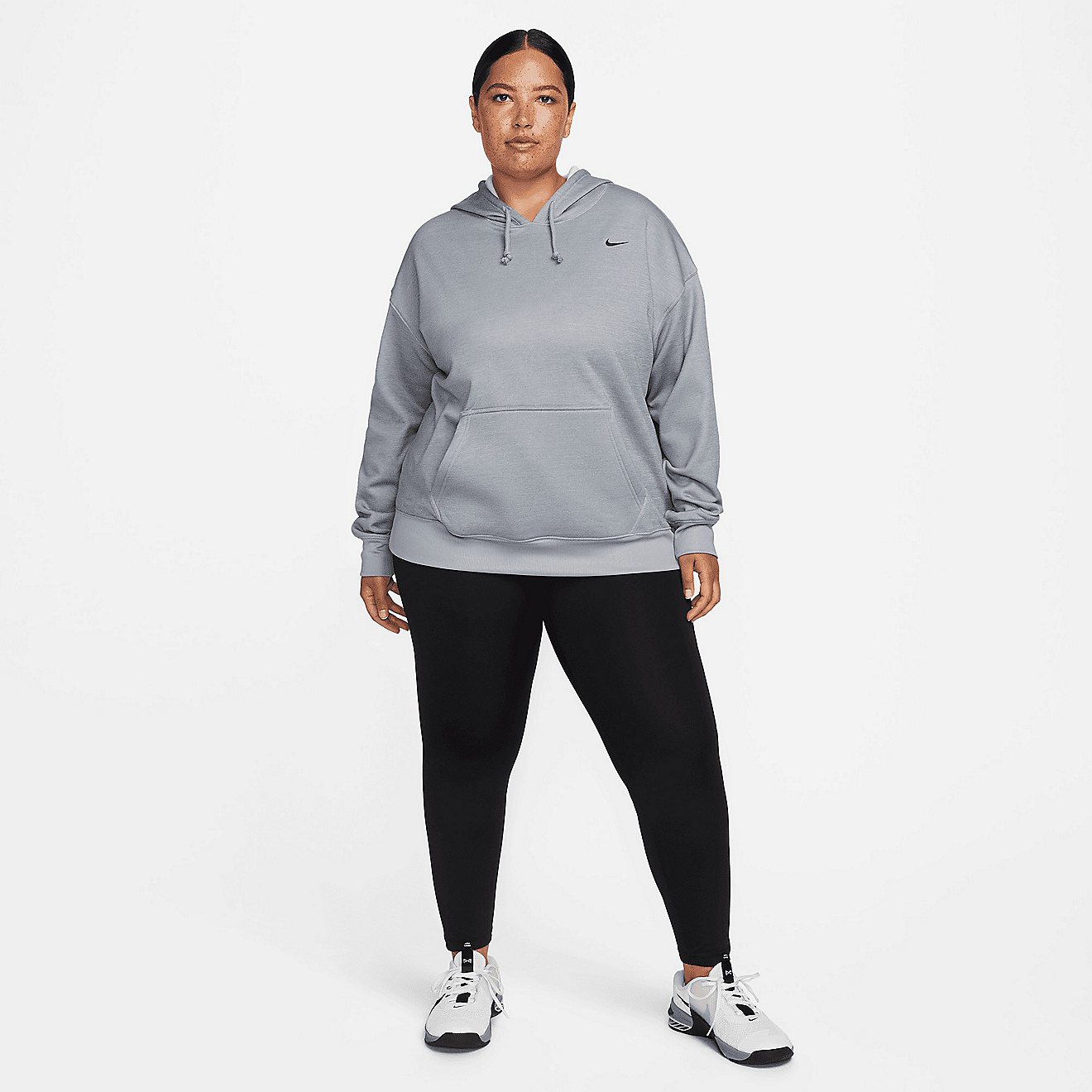 Nike Women's Plus Size TF All Time Essentials Pullover Long Sleeve Top                                                           - view number 5
