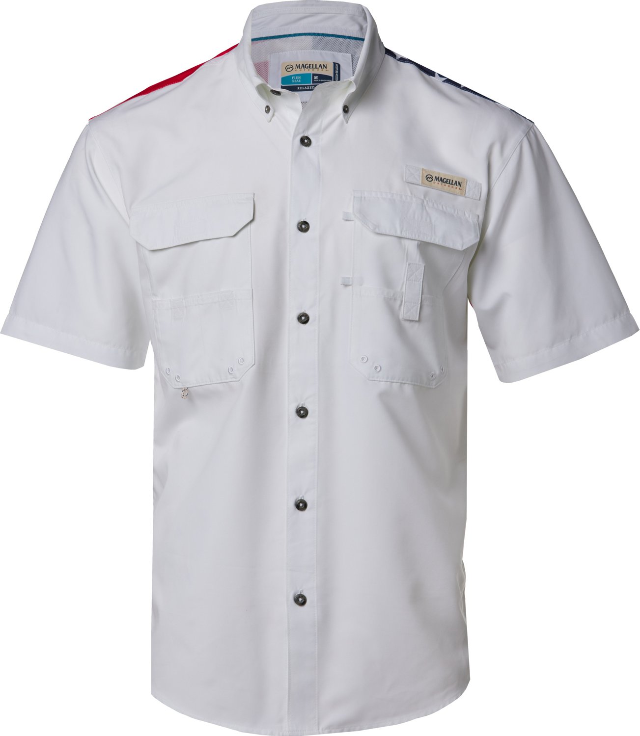 Magellan Outdoors Men's Lake Fork Americana Fishing Shirt - view number 2
