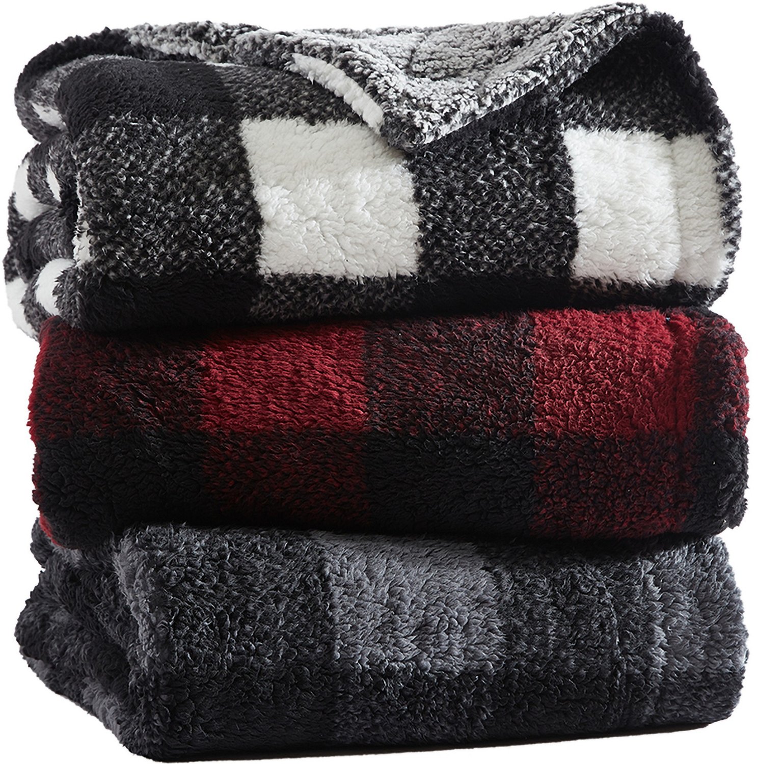 Coleman 50 in x 60 in Pinsonic Sherpa Reversible Black/White Buffalo