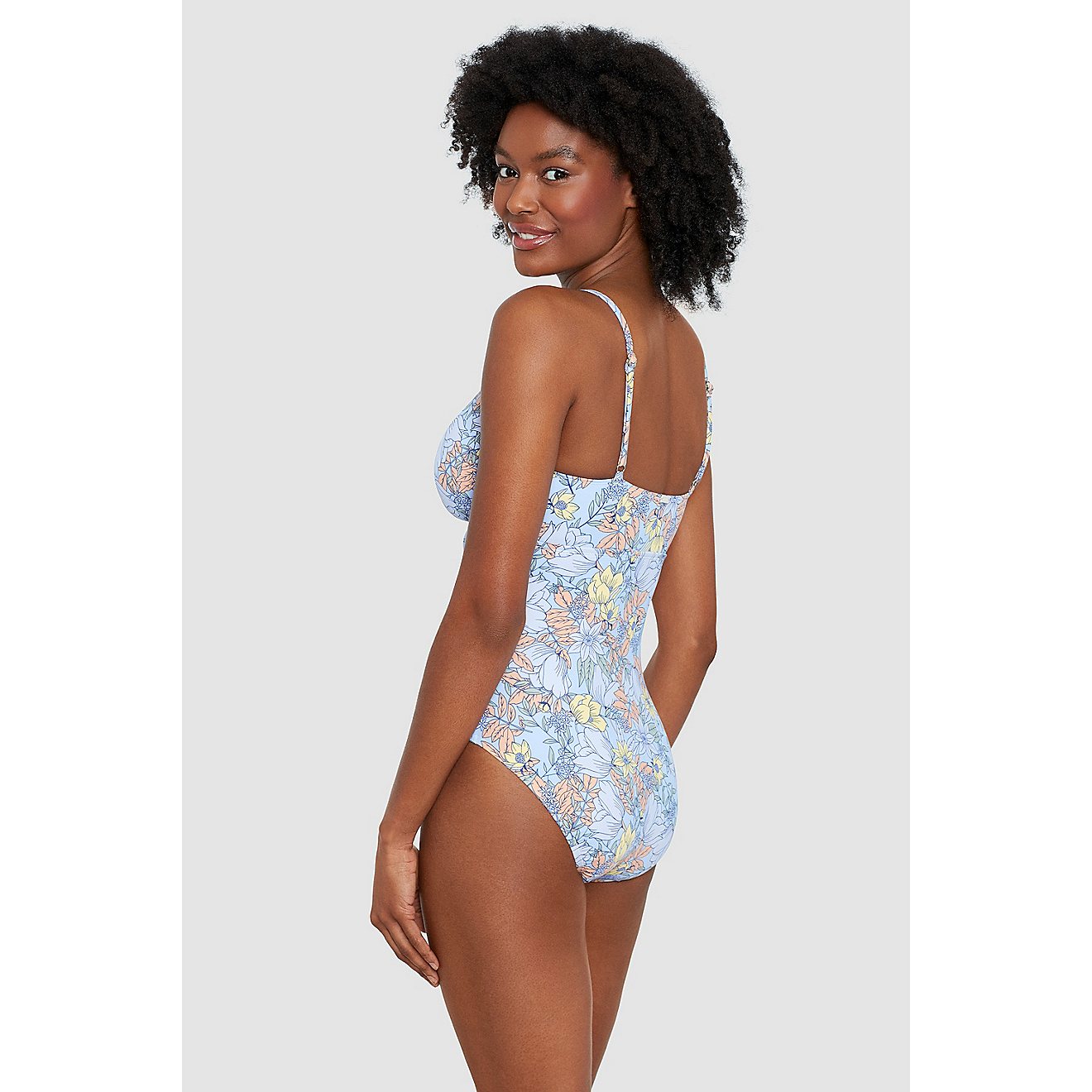 Freely Women's Faux Wrap One Piece Swimsuit                                                                                      - view number 3