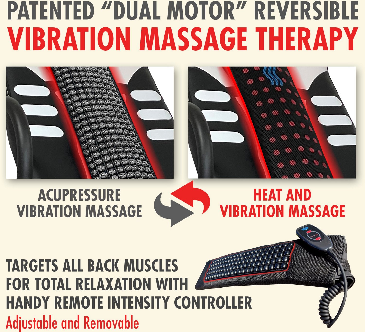 Health Gear Patented Acupressure Heat And Vibration Massage Inversion