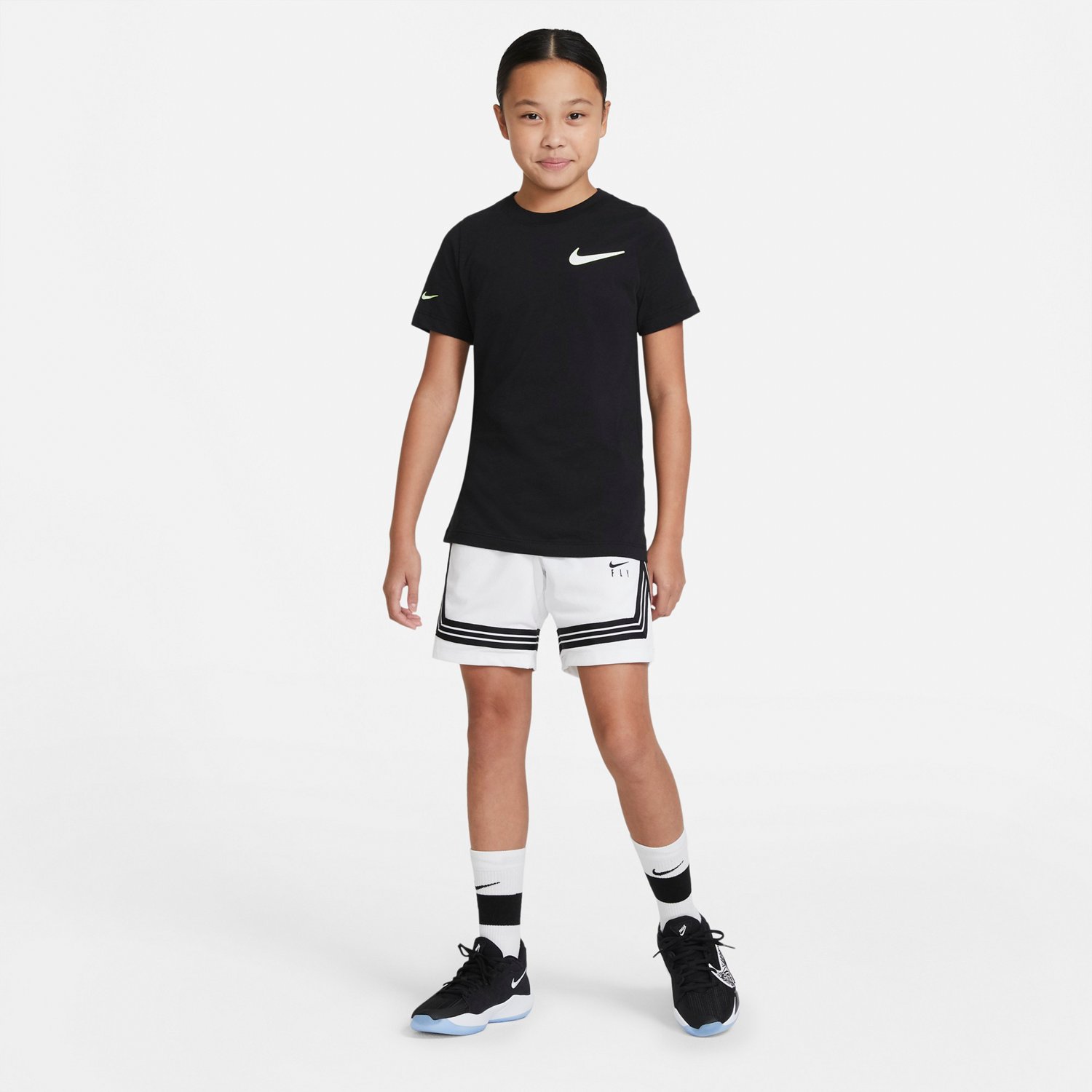 Nike Girls' Dri-FIT Fly Crossover Shorts - view number 6