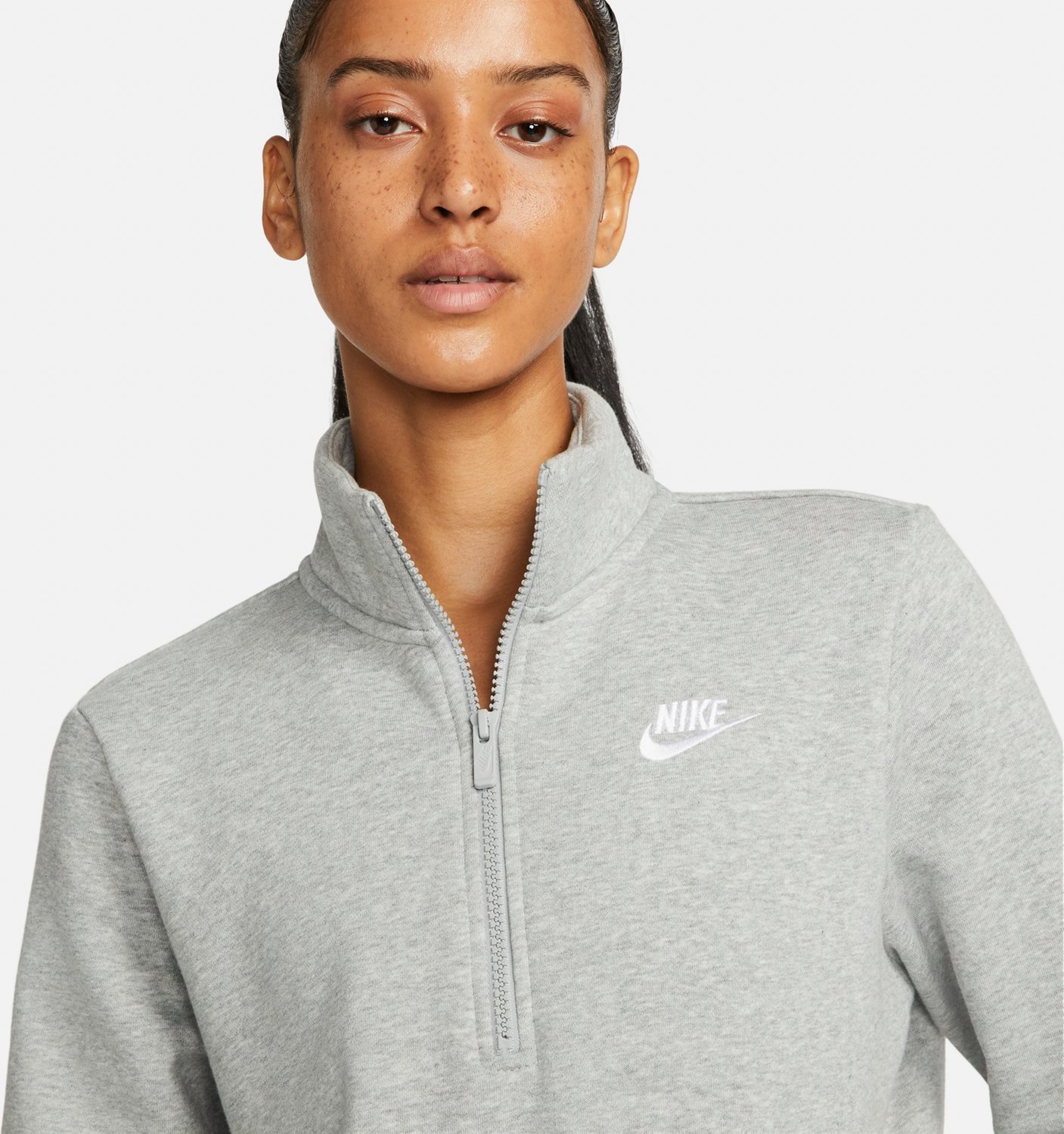 Nike Women's Club Fleece 1/4-Zip Pullover Sweatshirt                                                                             - view number 3
