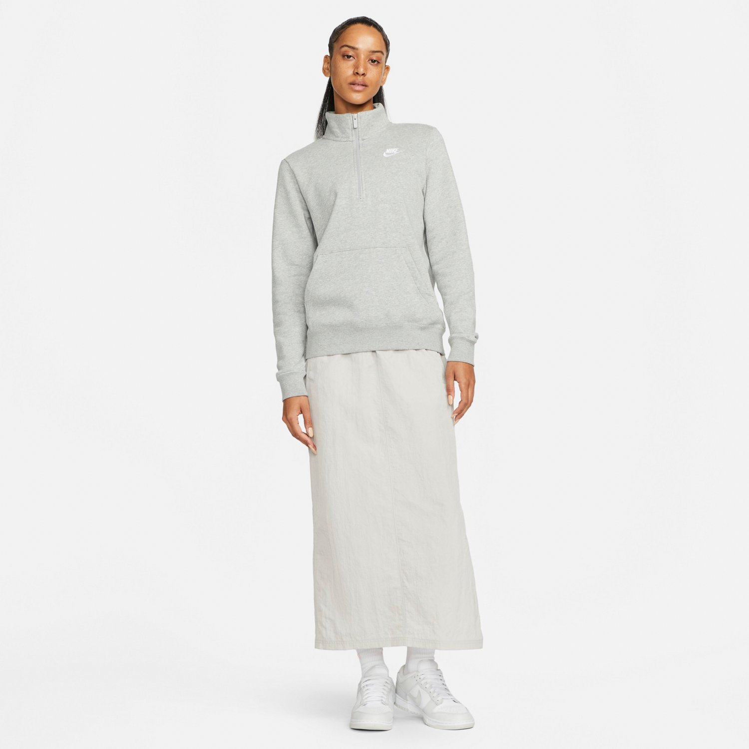 Nike Women's Club Fleece 1/4-Zip Pullover Sweatshirt                                                                             - view number 5