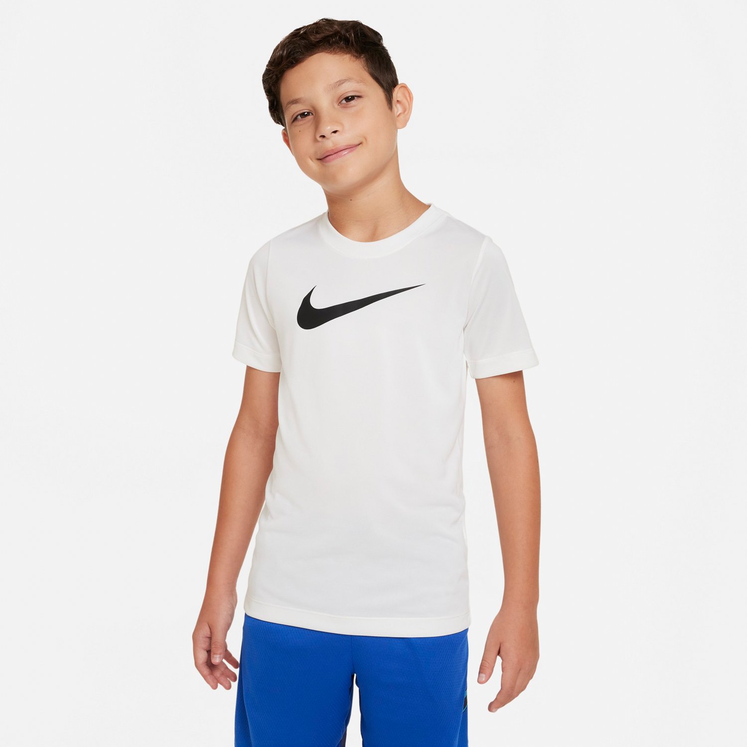 Nike Boys Legend Swoosh Short Sleeve T shirt Academy
