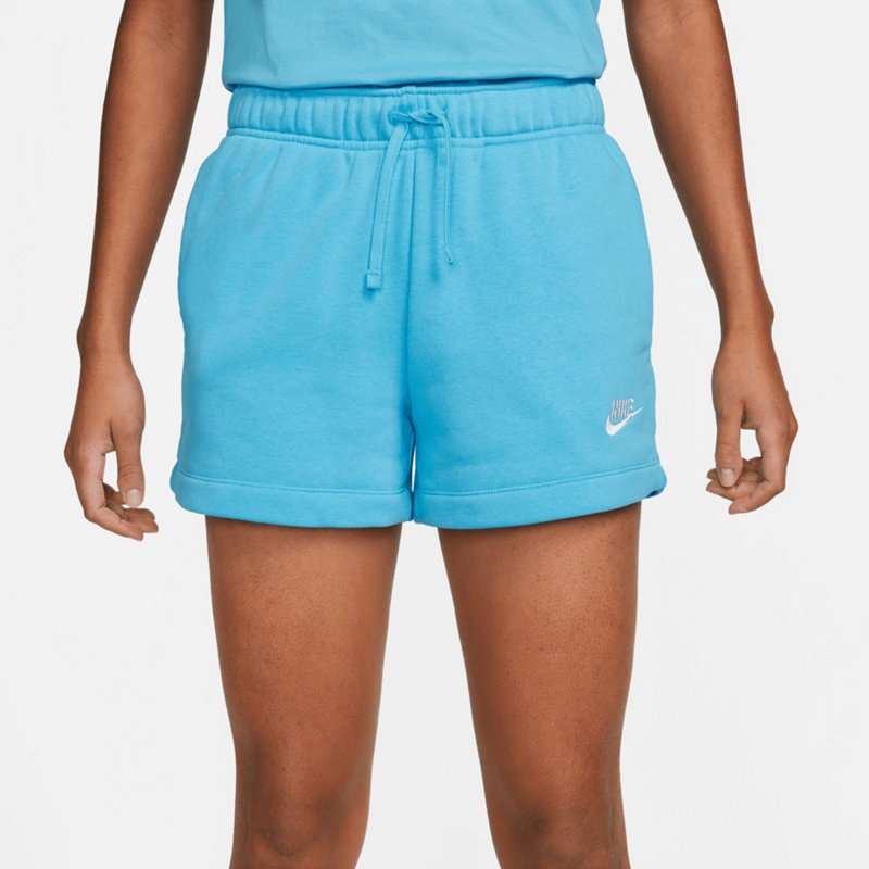 Nike Women's Club Fleece Shorts Aqua/Turquoise, X-Large - Women's Core/Basic Bottoms at Academy Sports product image