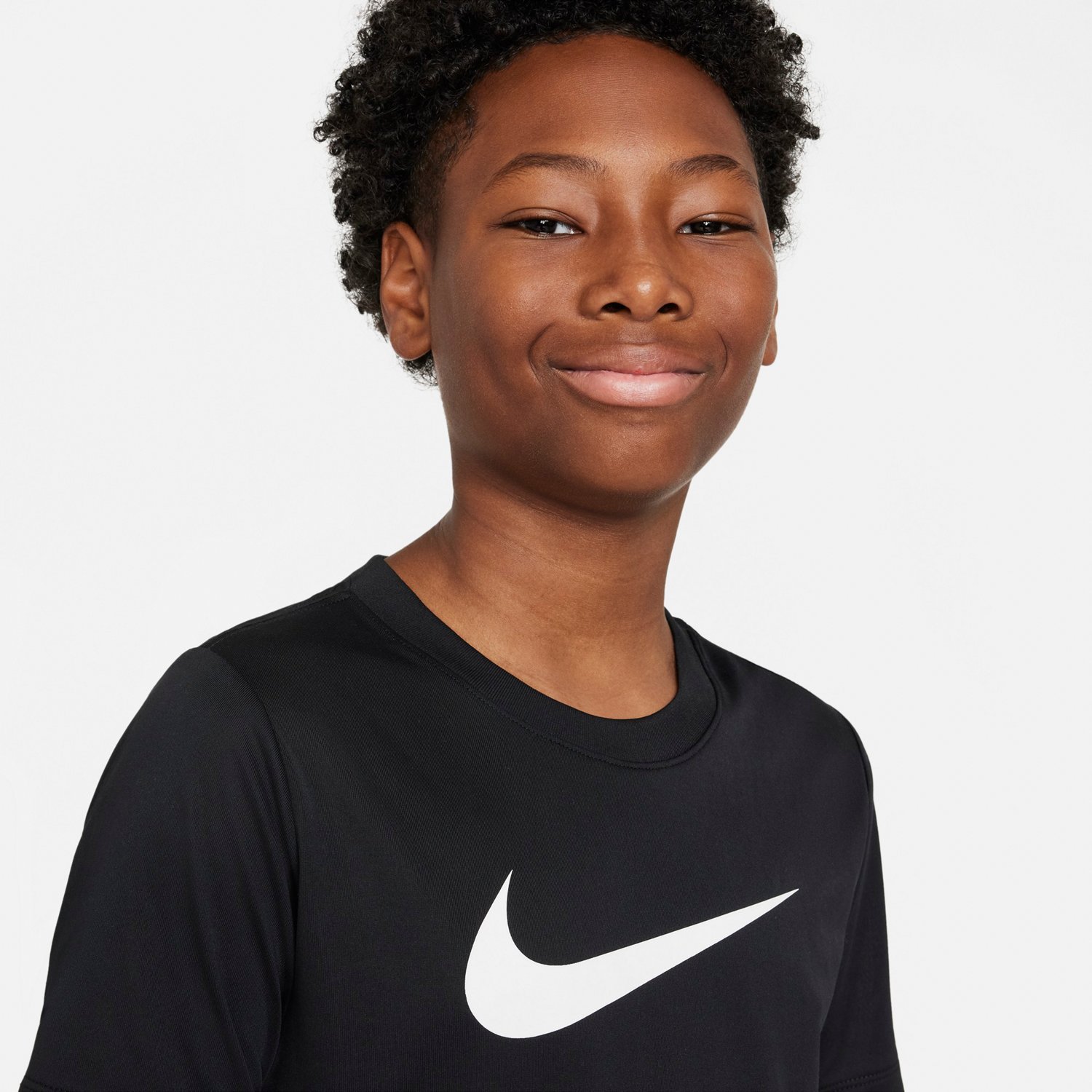 Nike Boys' Legend Swoosh Short Sleeve T-shirt                                                                                    - view number 3