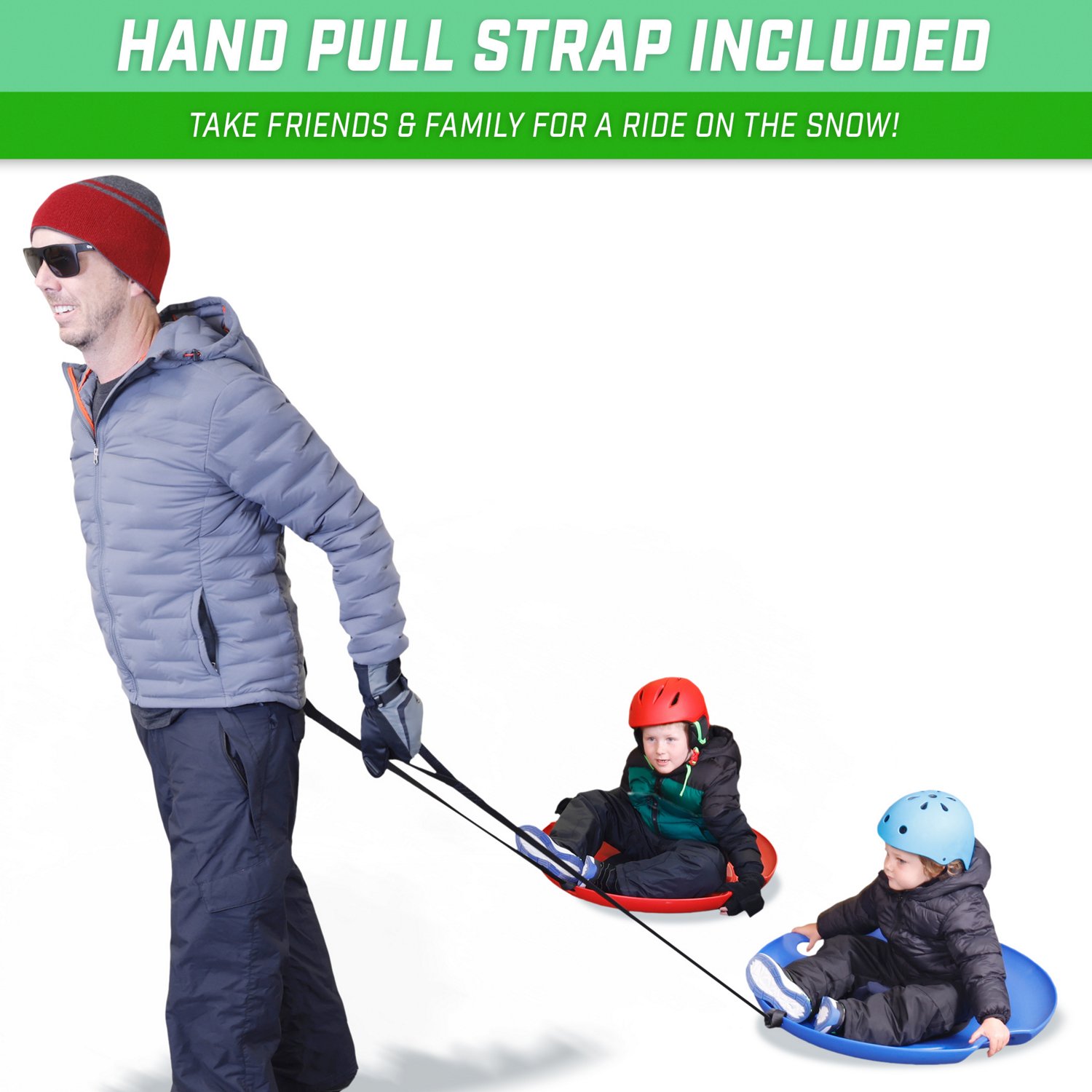 GoSports 29in Premium Snow Saucer 2-pack - view number 3