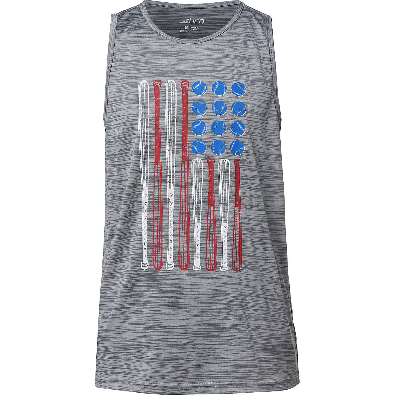 BCG Boys' Baseball Flag Graphic Tank Top                                                                                         - view number 1