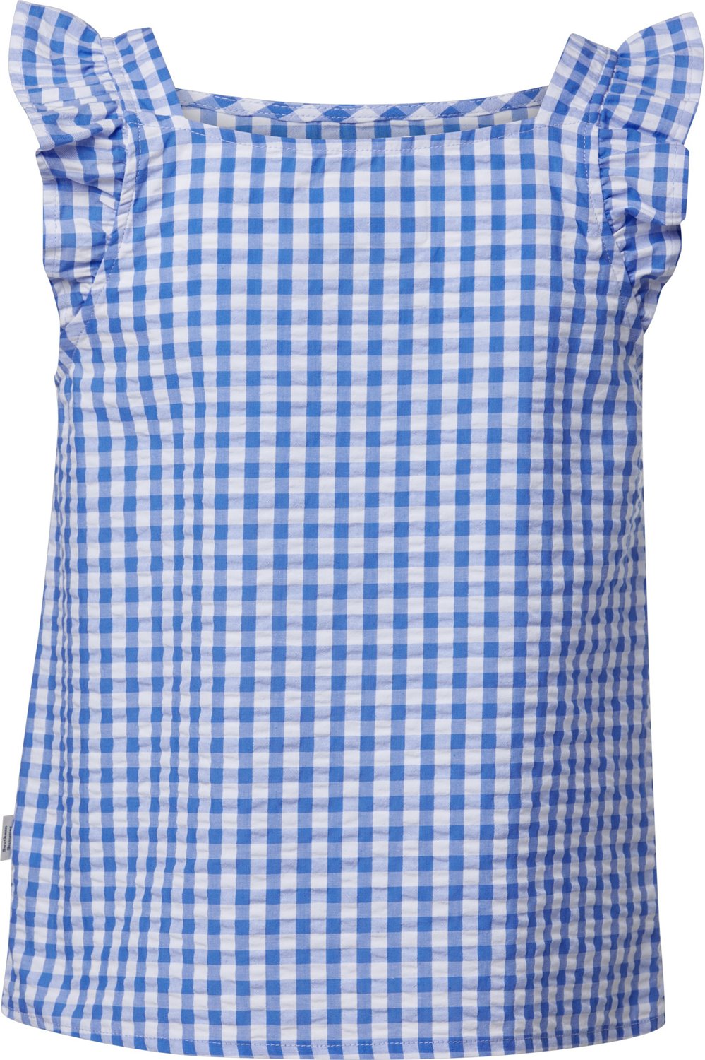 Magellan Girls' Ruffle Sleeve Gingham Button Down - view number 2