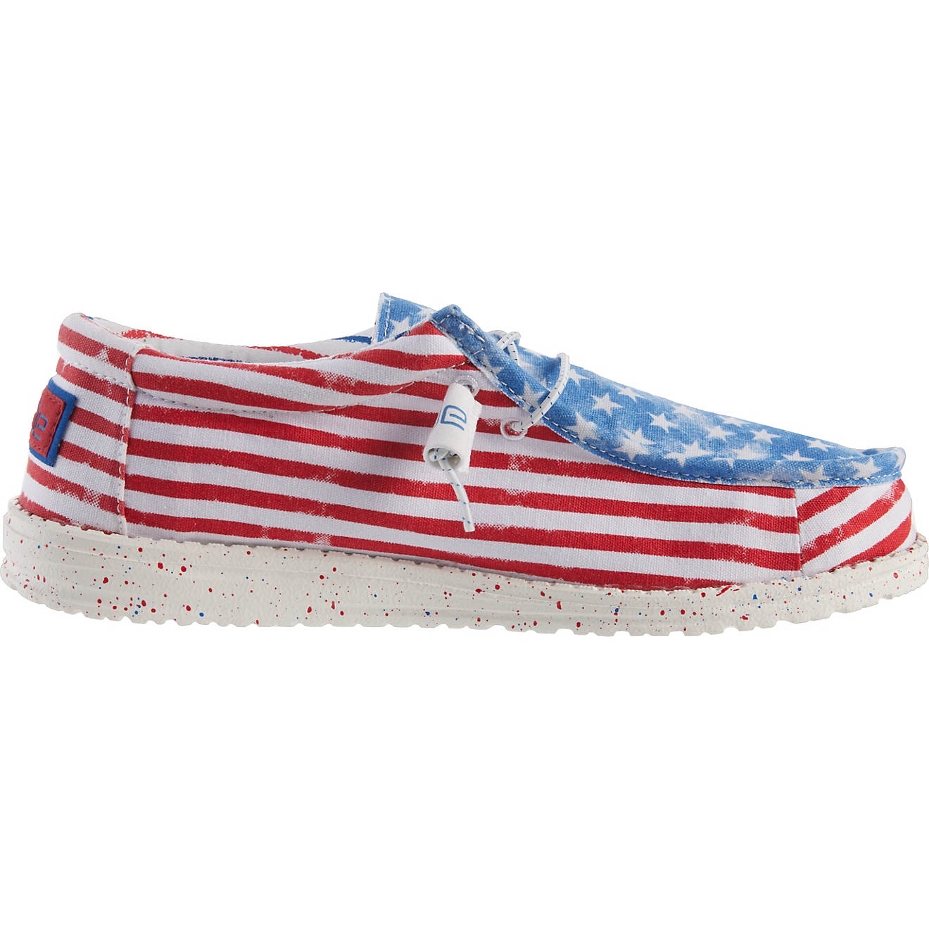 Hey Dude Men's Wally Patriotic Stars and Stripes Mocs                                                                            - view number 1
