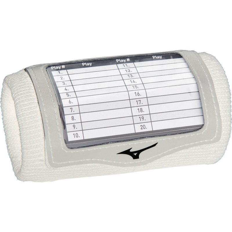 Mizuno Play Call Wristband White - Baseball/Softball Accessories at Academy Sports
