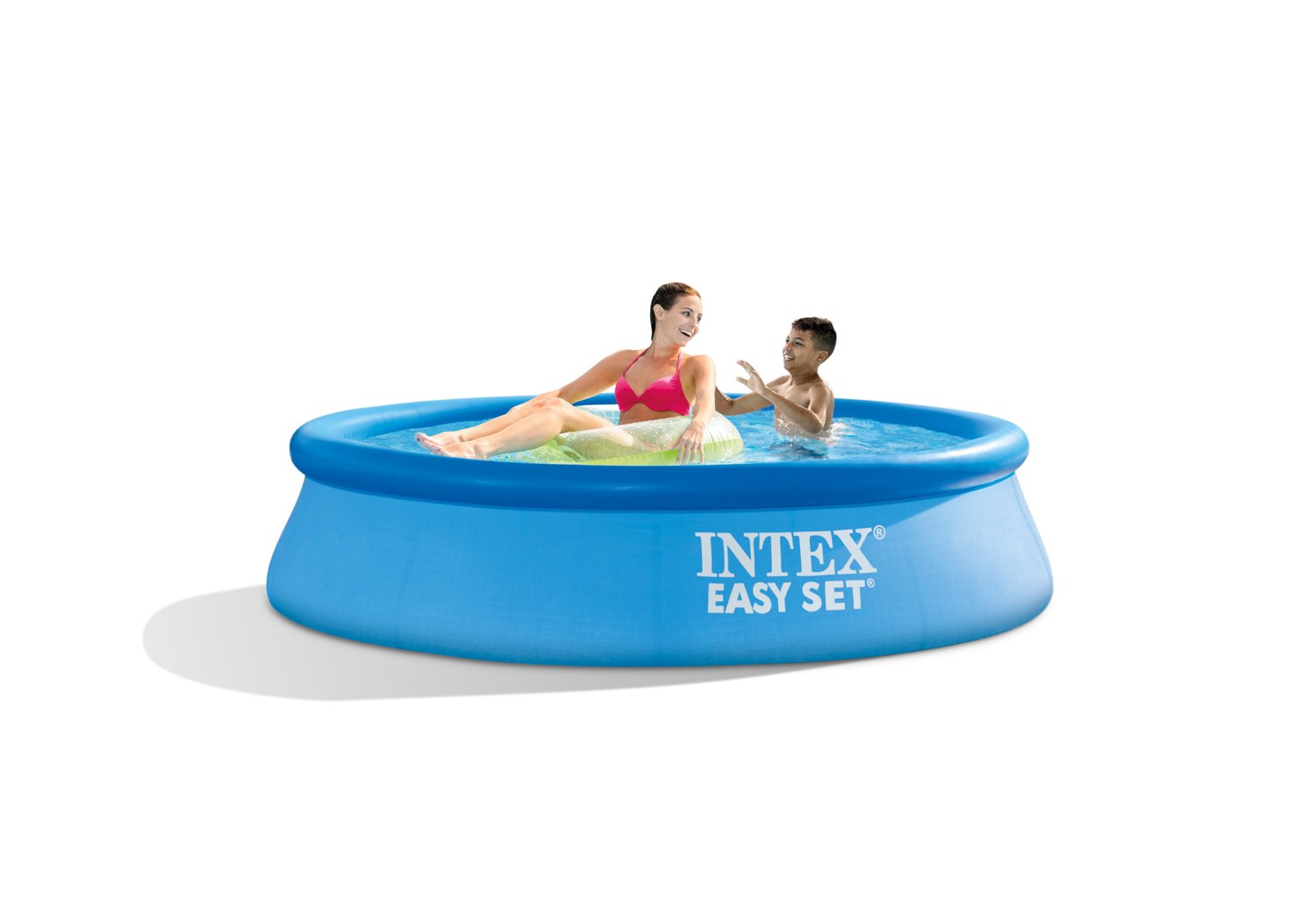 INTEX Easy Set 8 ft x 24 in Round Inflatable Swimming Pool Academy