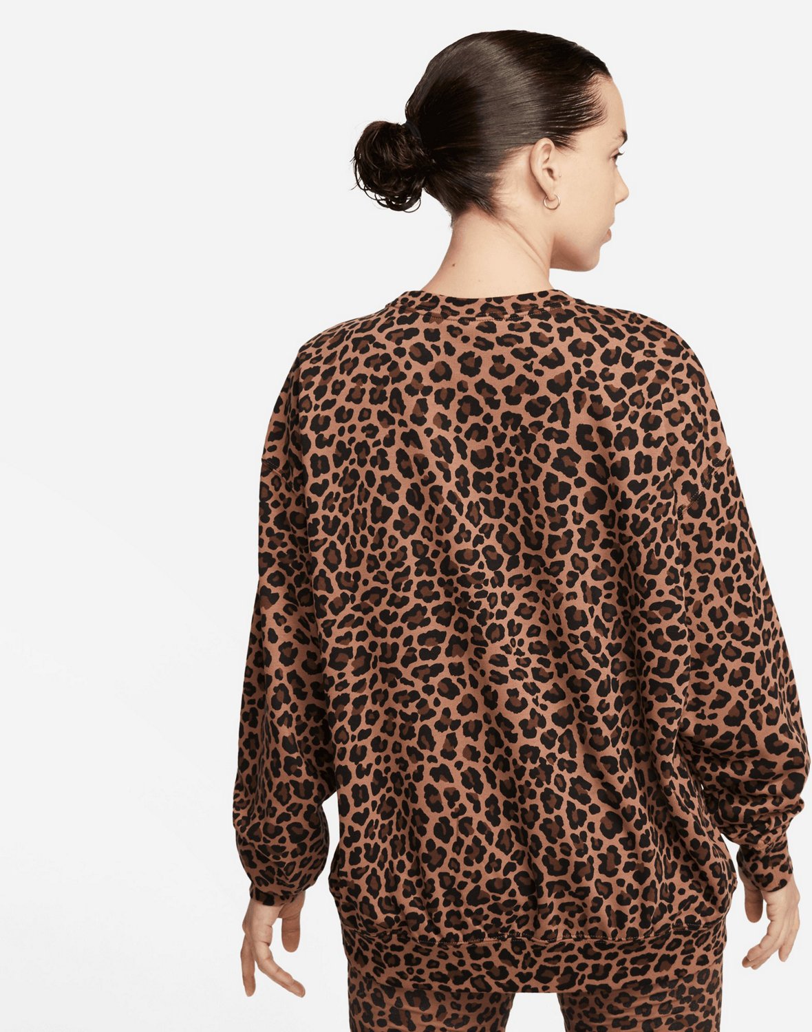 Leopard print nike online sweatshirt