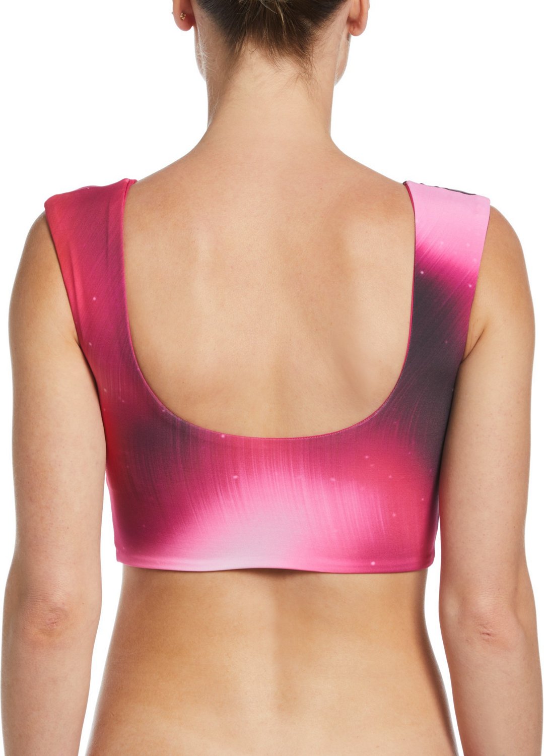 Nike Women’s Aurora Borealis Reversible Crop Top Swim Top - view number 2