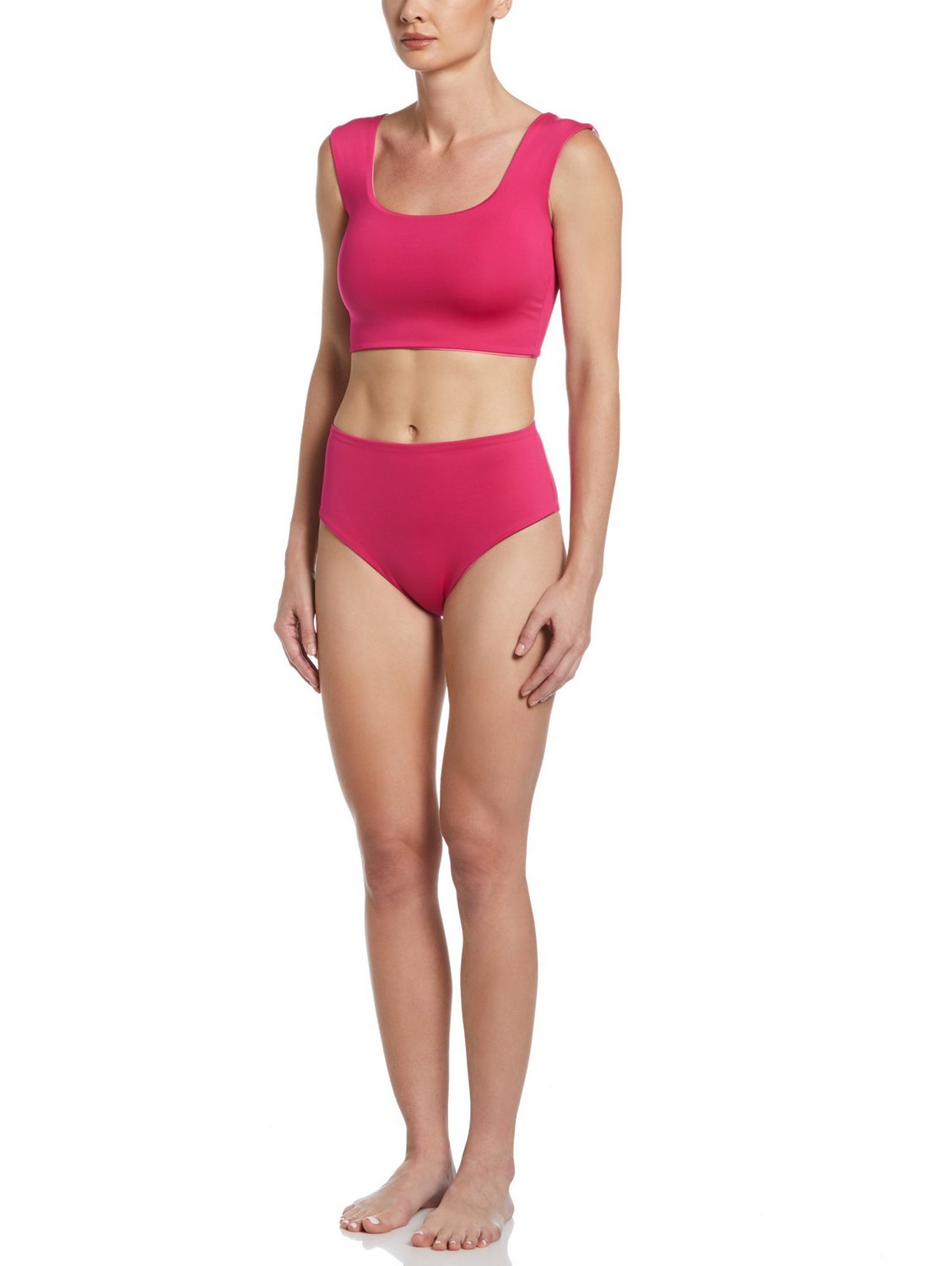 Nike Women’s Aurora Borealis Reversible Crop Top Swim Top - view number 6