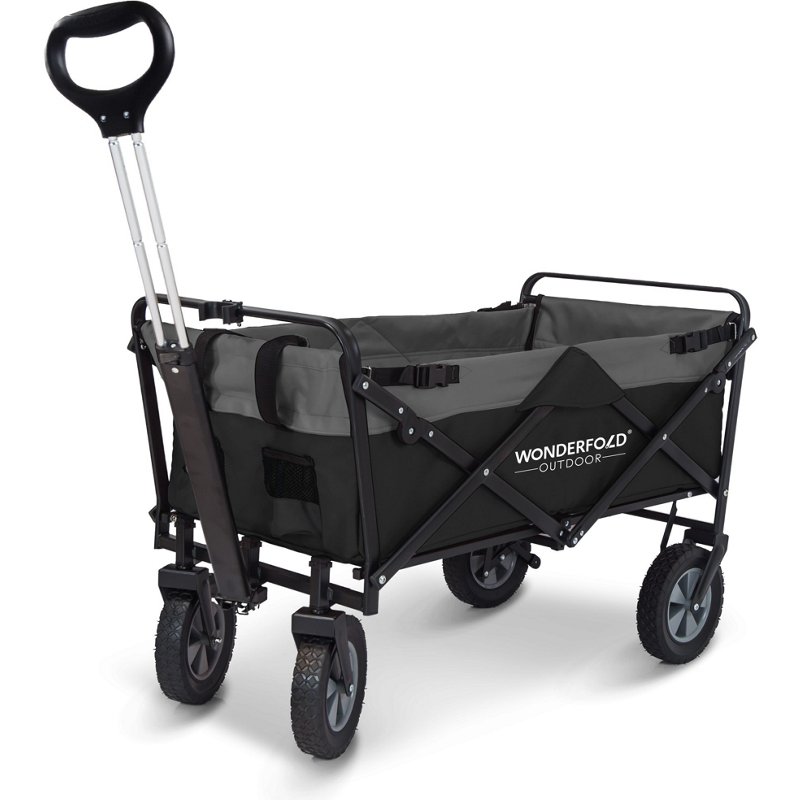 Wonderfold Outdoor S1 Utility Folding Wagon with Stand in Black 20" | Camping World