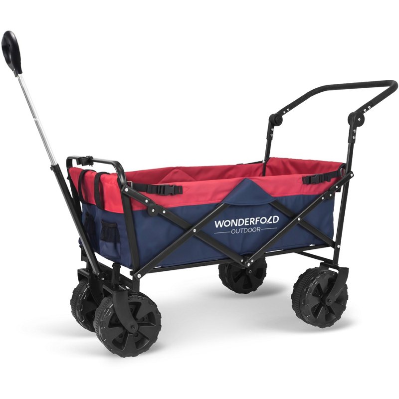 Wonderfold Wagon Push and Pull Beach Wagon Navy Blue - Collapsible Furniture at Academy Sports