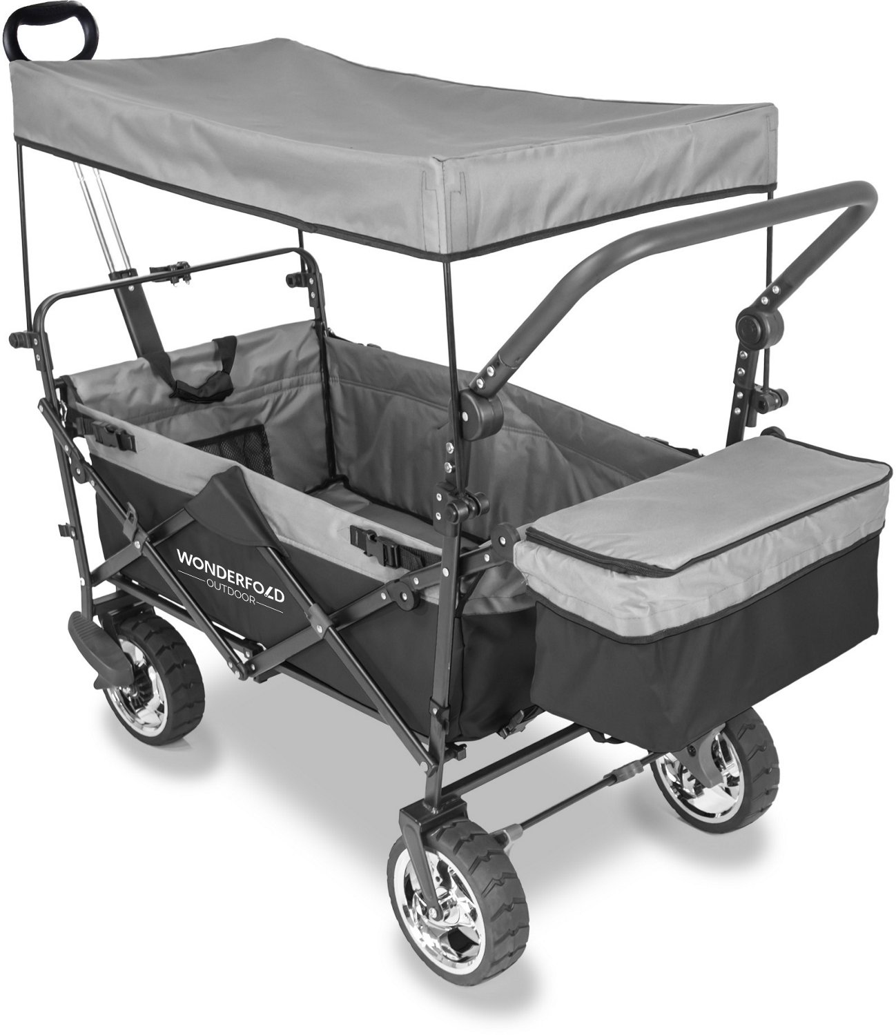 Wonderfold Wagon Push and Pull Utility Wagon with Canopy and Brakes                                                              - view number 3