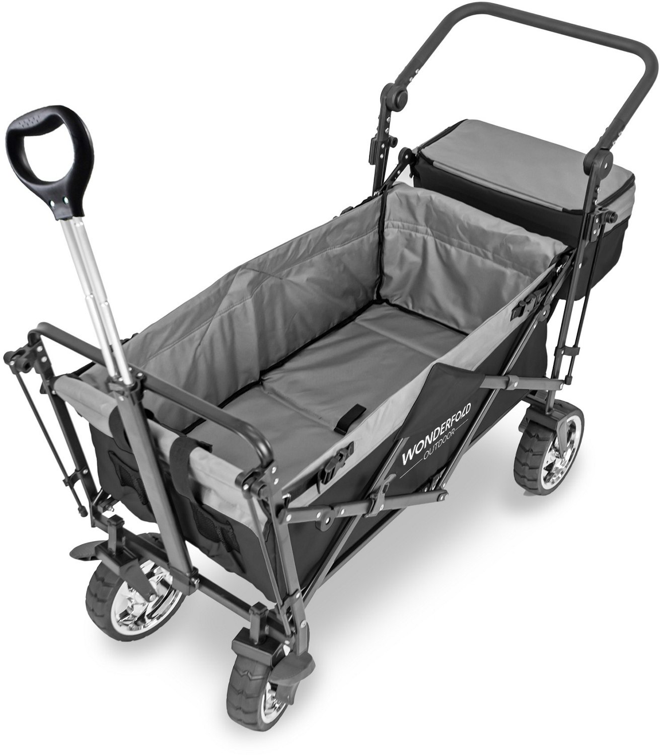 Wonderfold Wagon Push and Pull Utility Wagon with Canopy and Brakes                                                              - view number 4