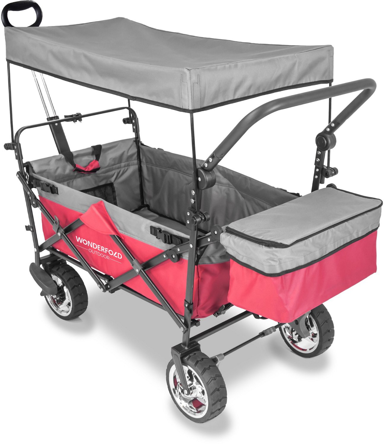 Wonderfold Wagon Push and Pull Utility Wagon with Canopy and Brakes                                                              - view number 3