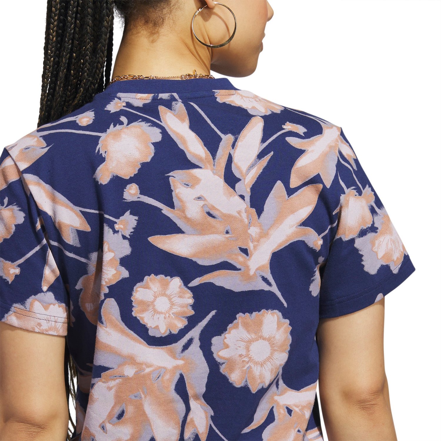 adidas Women's Bloom AOP Graphic Short Sleeve T-shirt - view number 5